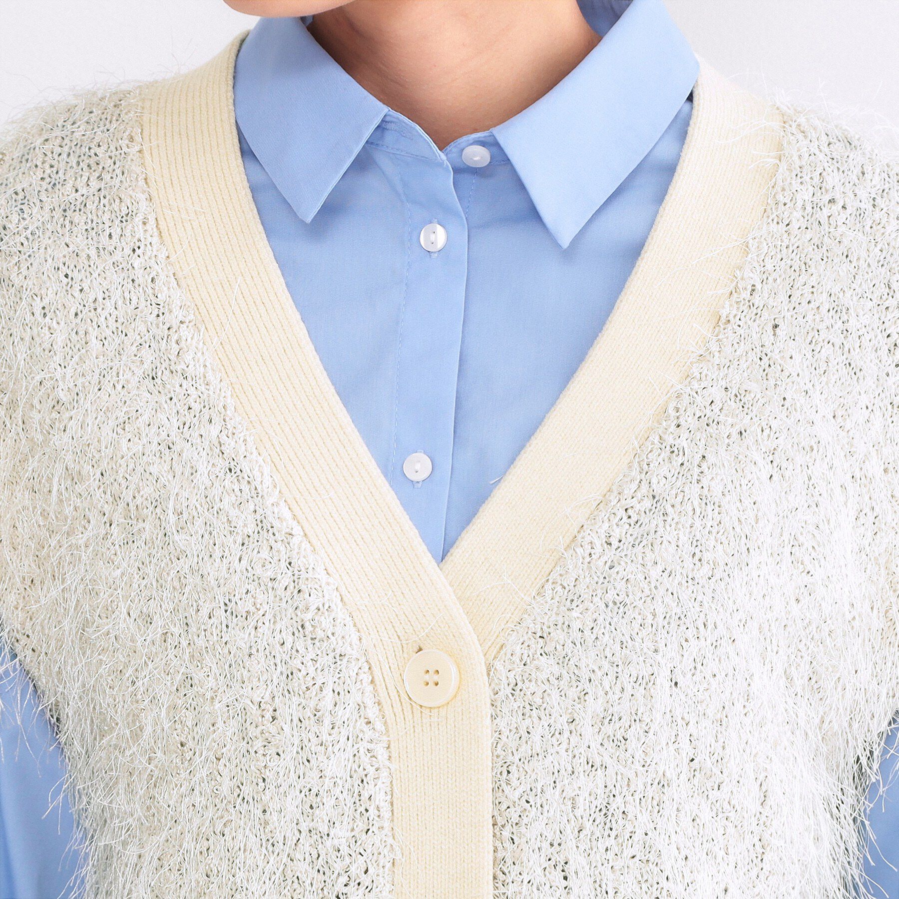 OPAQUE.CLIP「フリンジニットベスト【洗濯機OK】」|ニット・セーター|