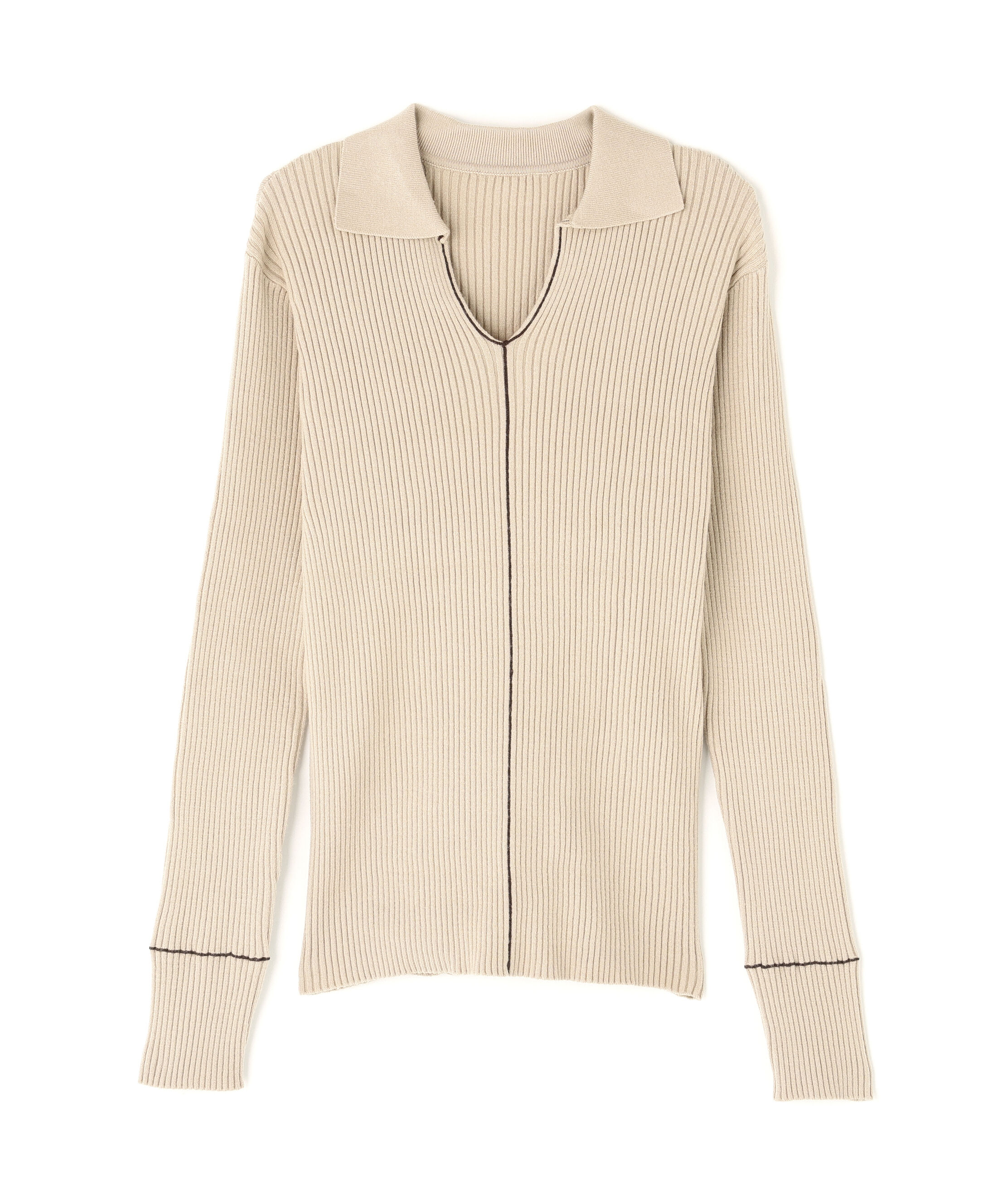  「ラインスキッパーリブニット」|ニット・セーター|