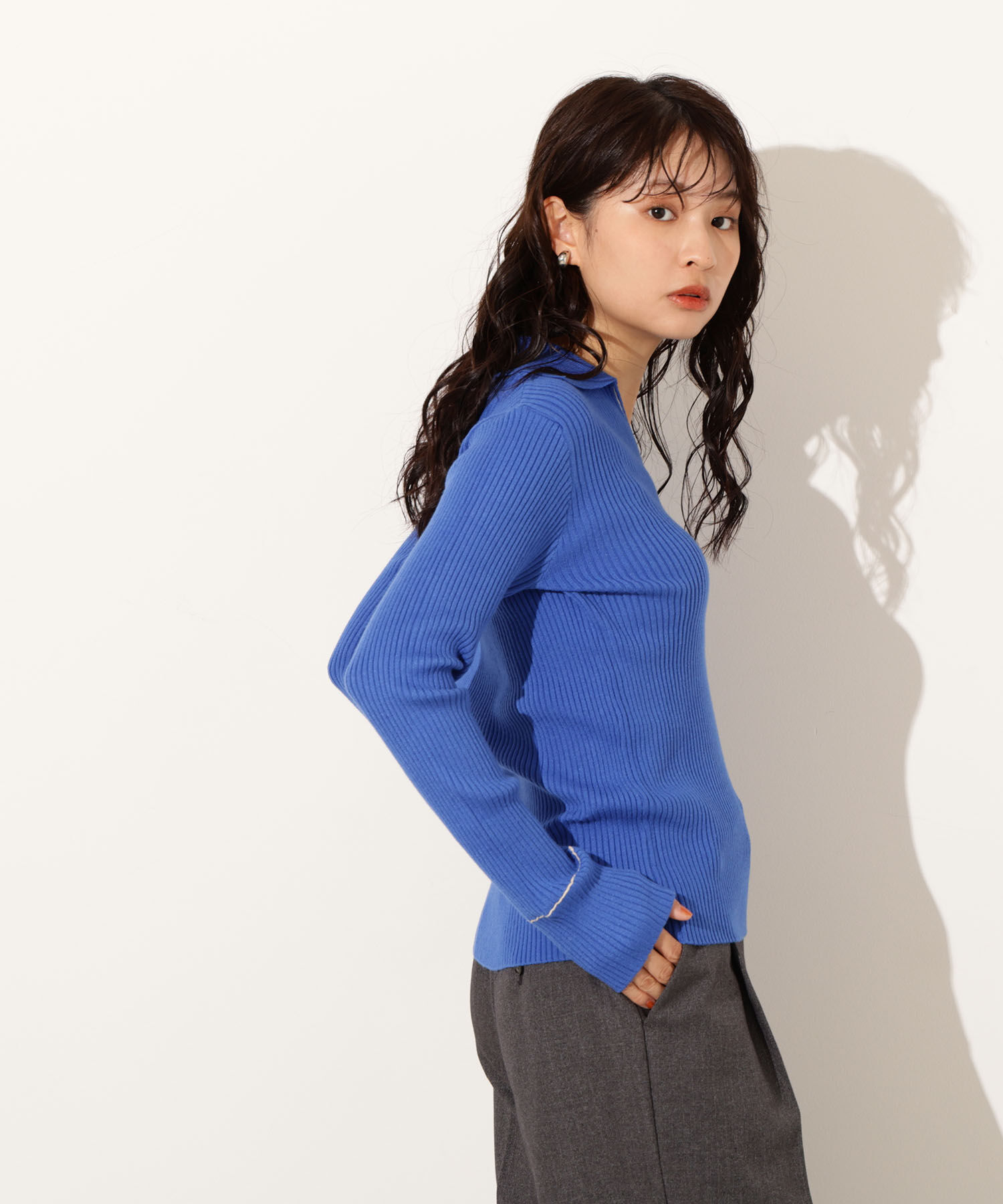  「ラインスキッパーリブニット」|ニット・セーター|