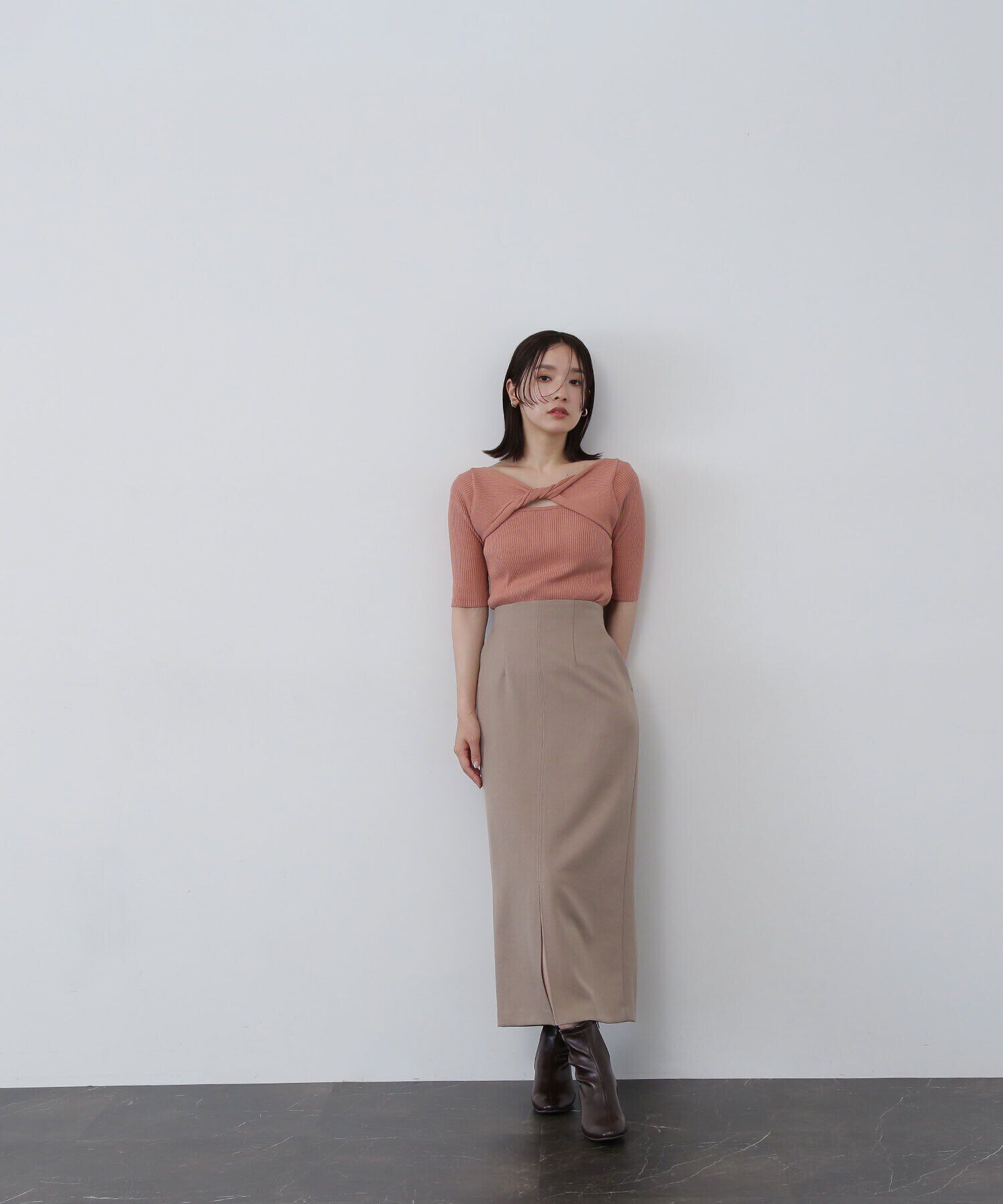  「フロントツイストリブニット」|ニット・セーター|