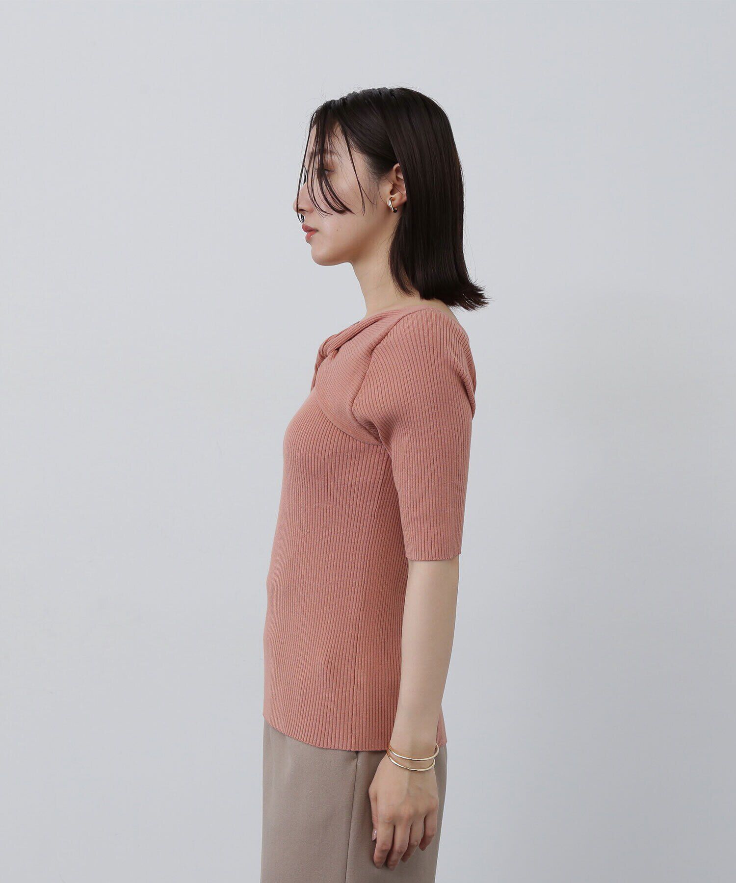  「フロントツイストリブニット」|ニット・セーター|