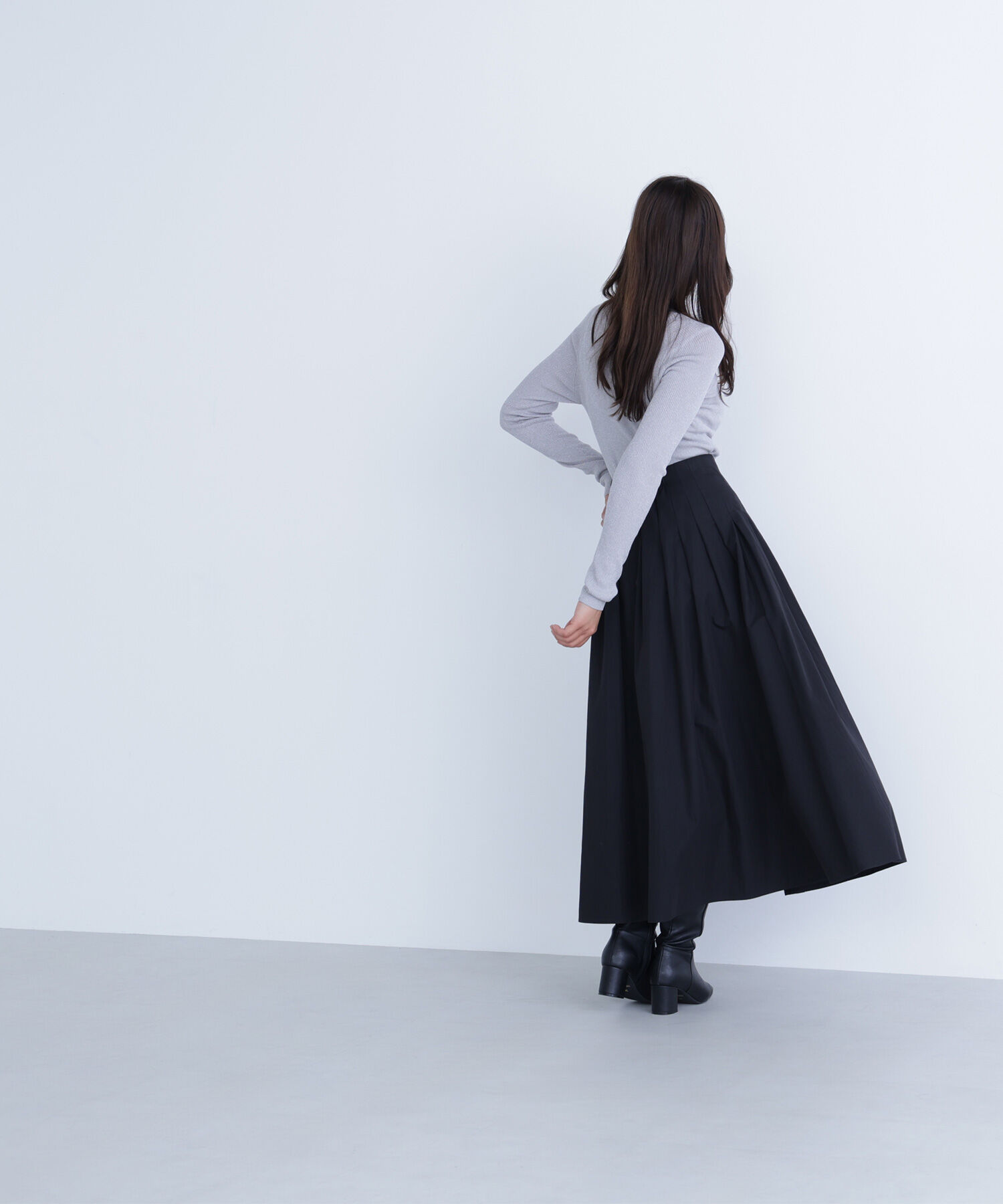  「ハイネックラメリブニット」|ニット・セーター|