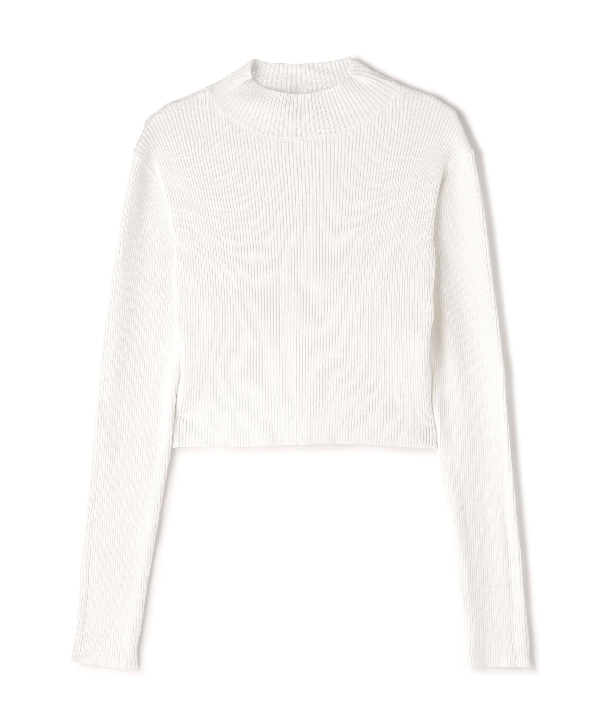  「ハイネックショート丈リブニット」|ニット・セーター|