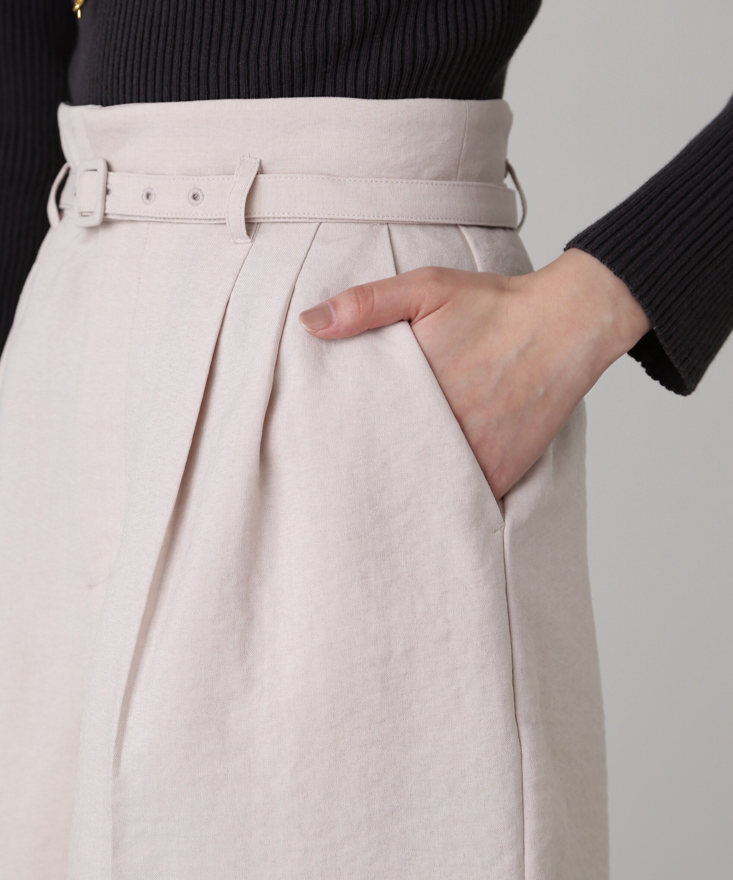  「[低身長サイズ/Sシリーズ]気流染めベルト付ショートパンツ」|その他|