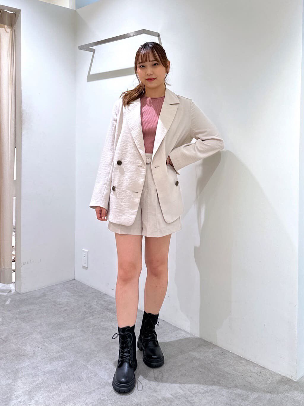  「[低身長サイズ/Sシリーズ]気流染めベルト付ショートパンツ」|その他|