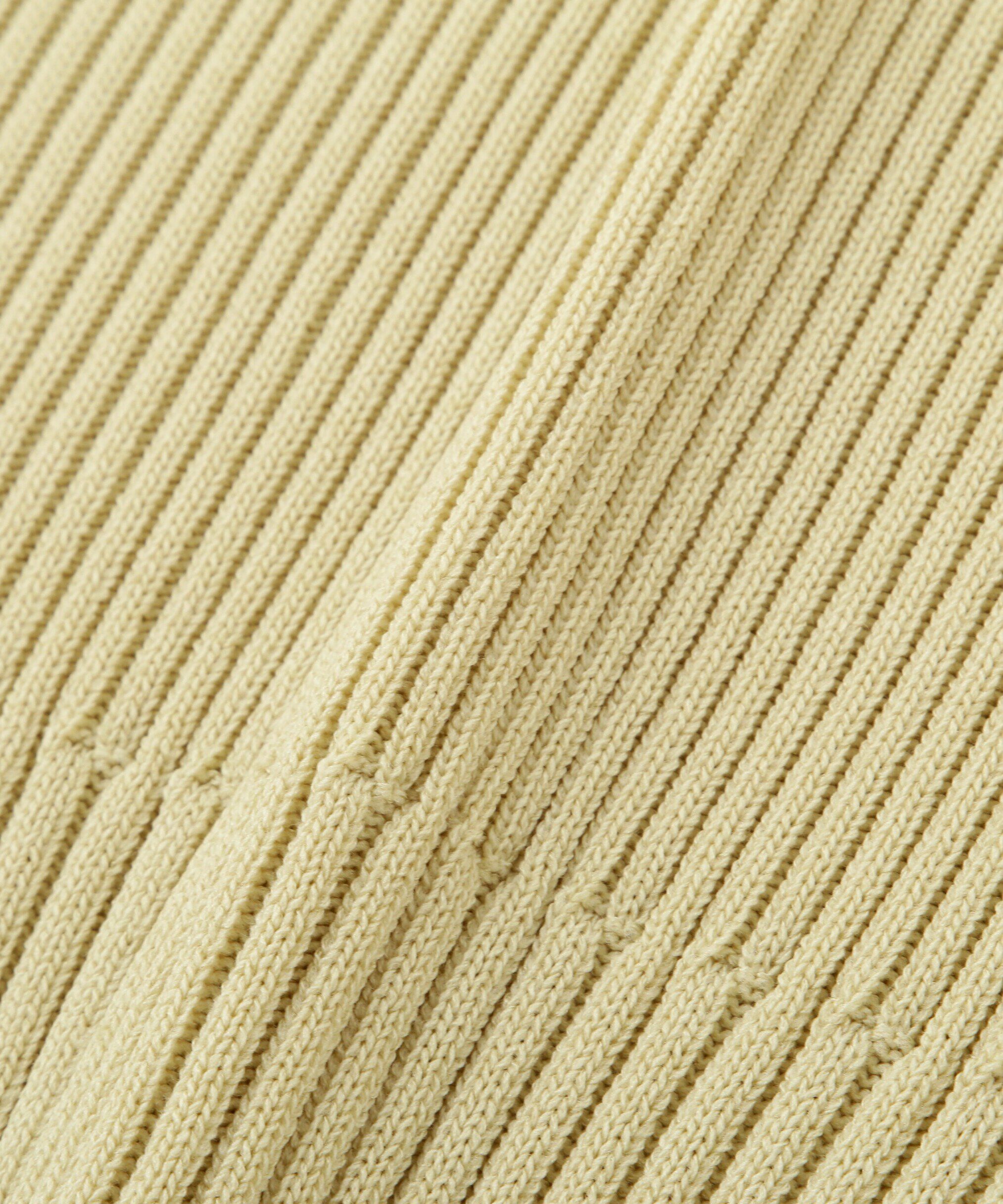  「ショート丈クルーネックリブニット」|ニット・セーター|