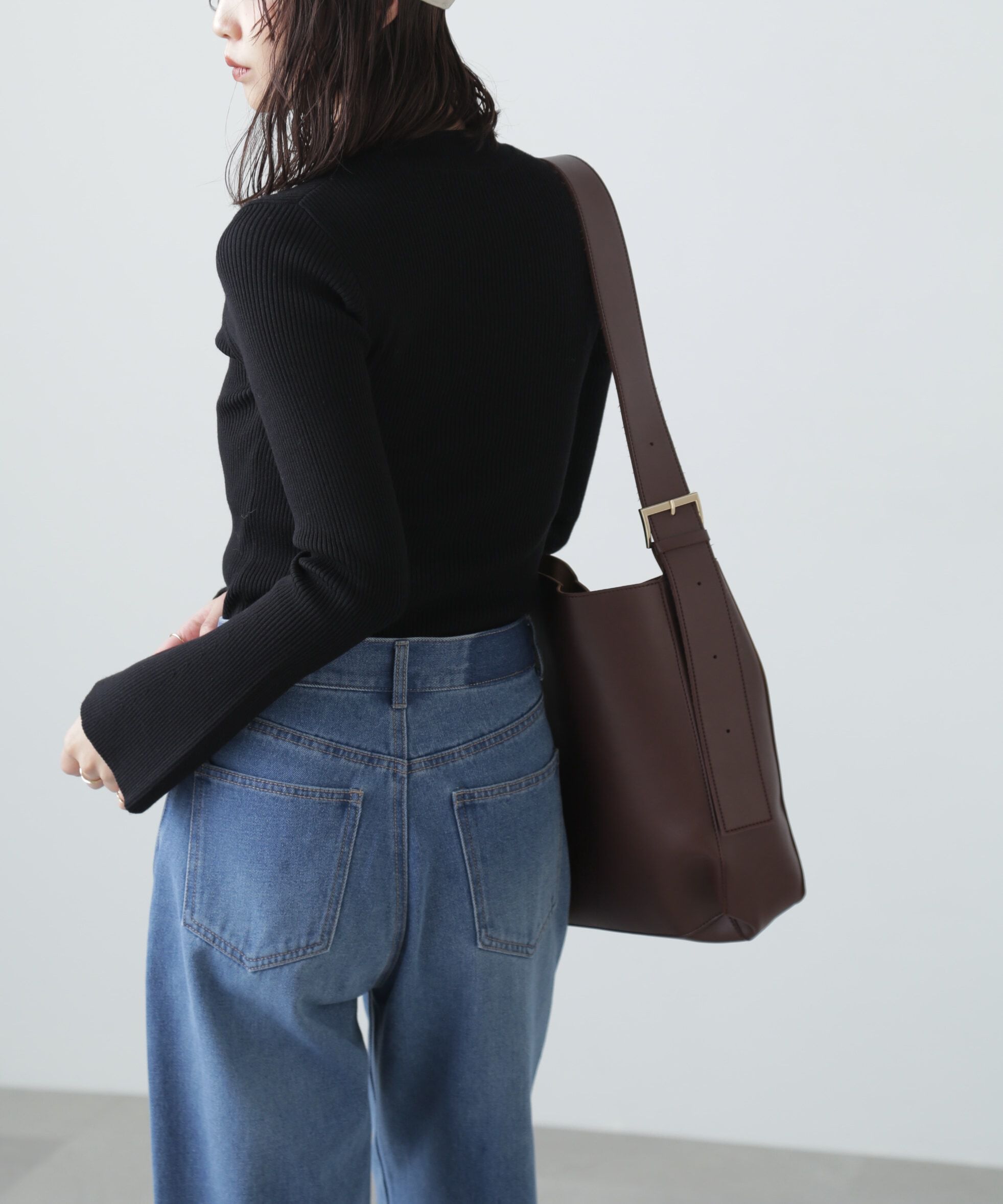  「〈洗える〉マシンウォッシャブルフレアスリーブニット」|ニット・セーター|