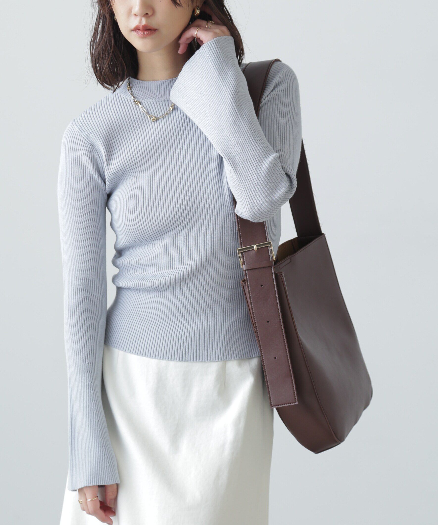  「〈洗える〉マシンウォッシャブルフレアスリーブニット」|ニット・セーター|