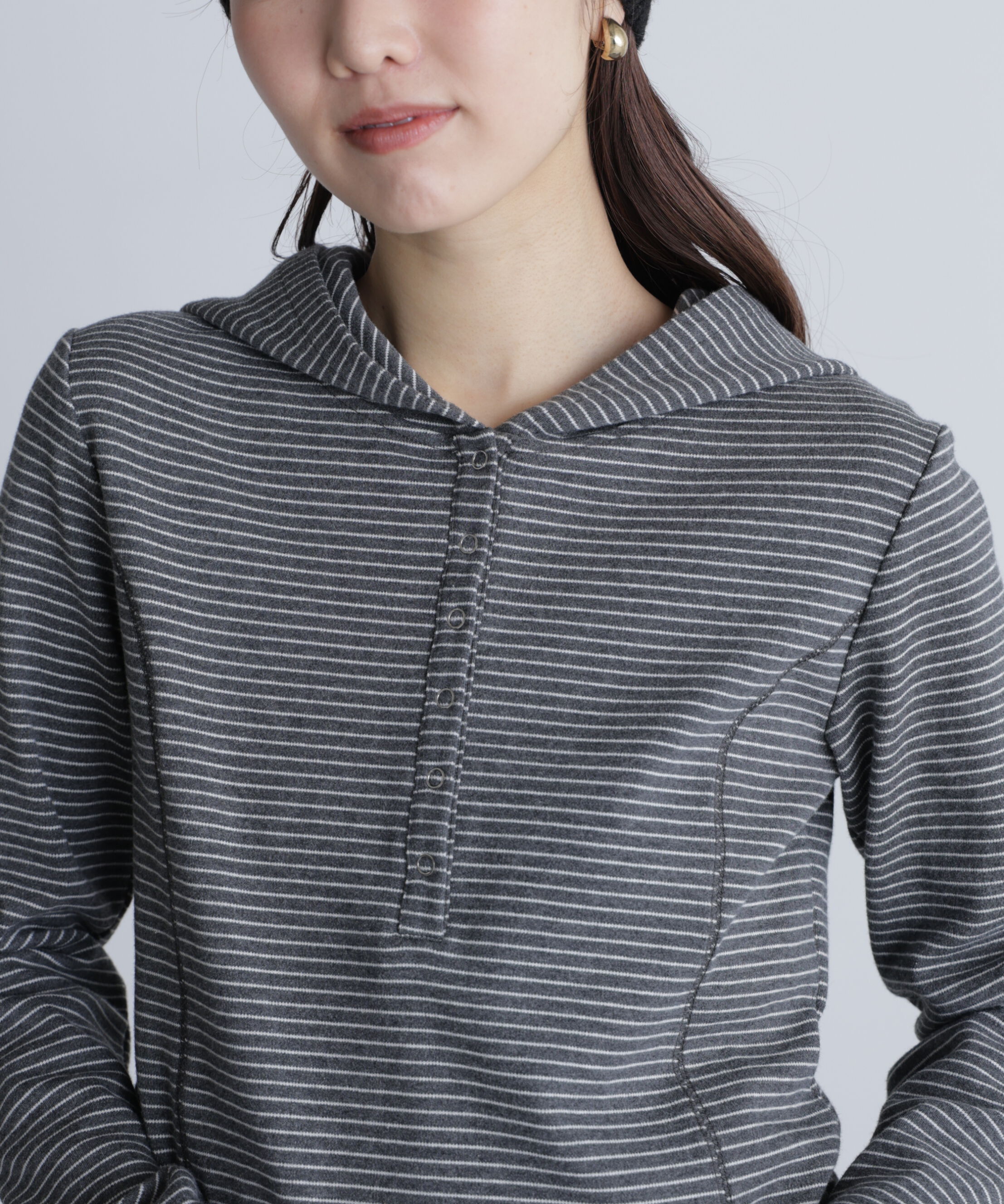  「スキッパーカットソーフーディー」|Tシャツ・カットソー|