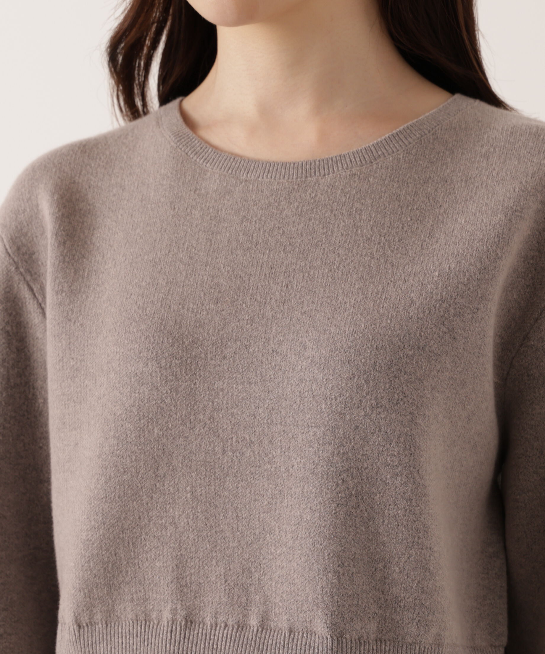 PROPORTION BODY DRESSING「＜ウォッシャブル＞ランダムヘムペプラムニットSETUP 25AW」|ワンピース|