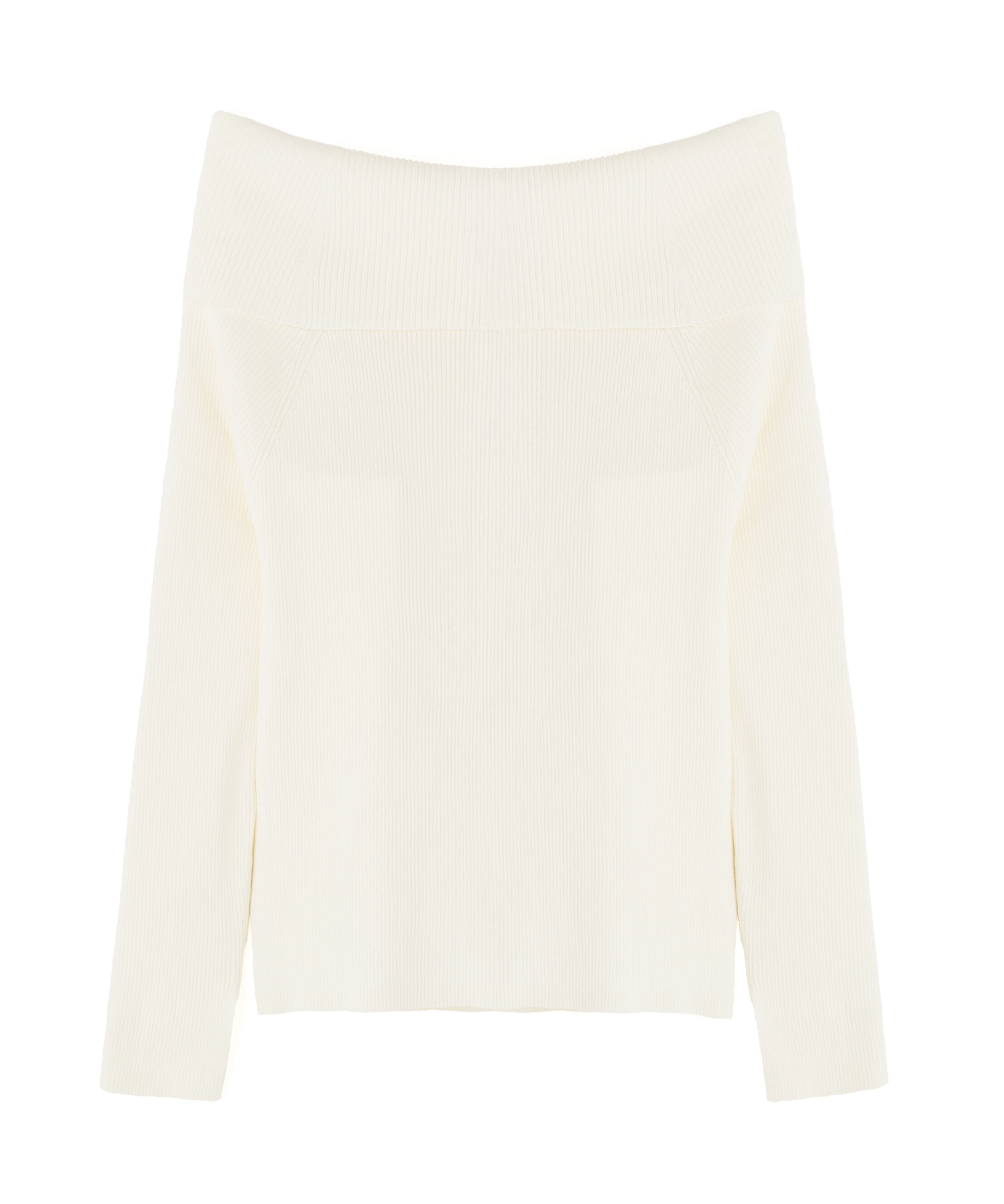 PROPORTION BODY DRESSING「＜谷川菜奈さん着用＞オフショルリブニット 25AW」|ニット・セーター|