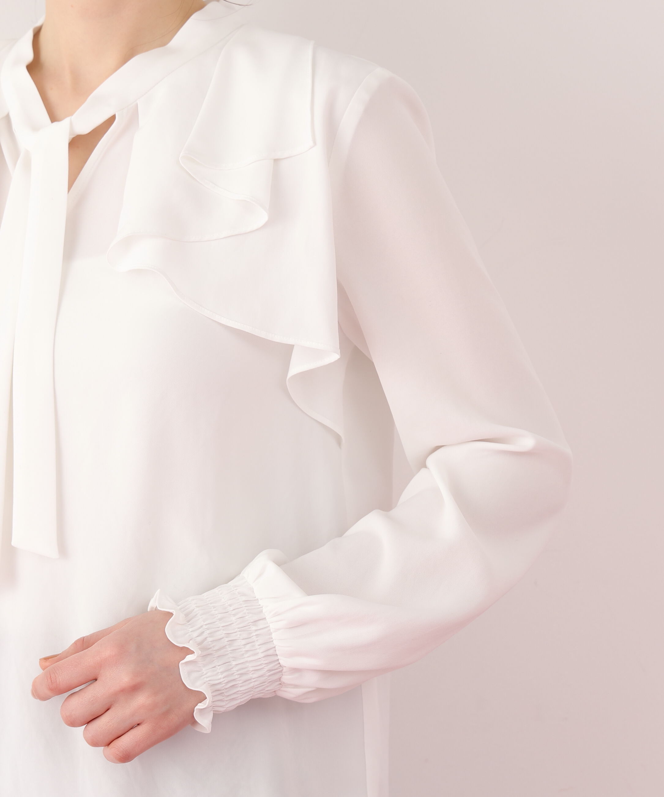  「ラッフルボウタイブラウス」|シャツ・ブラウス|