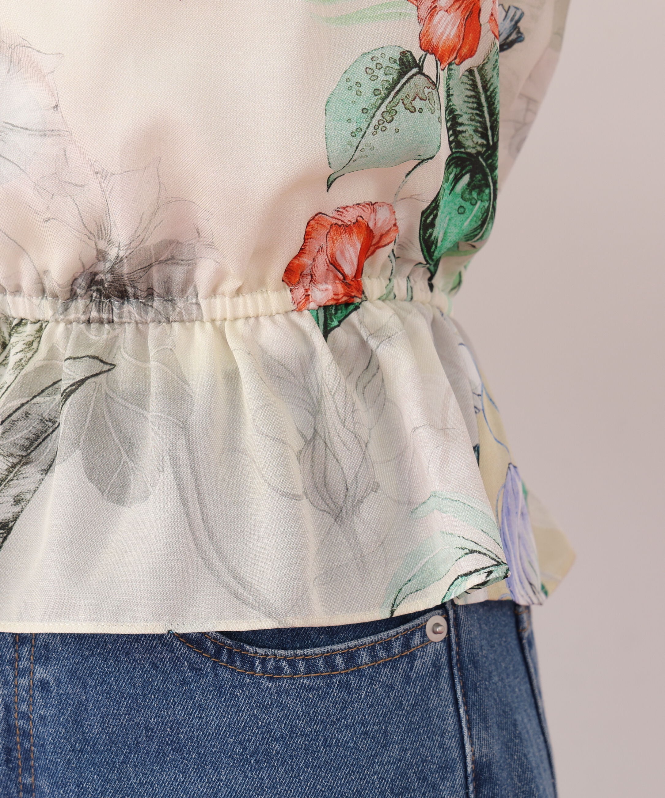  「ボタニカルアートプリントブラウス」|シャツ・ブラウス|