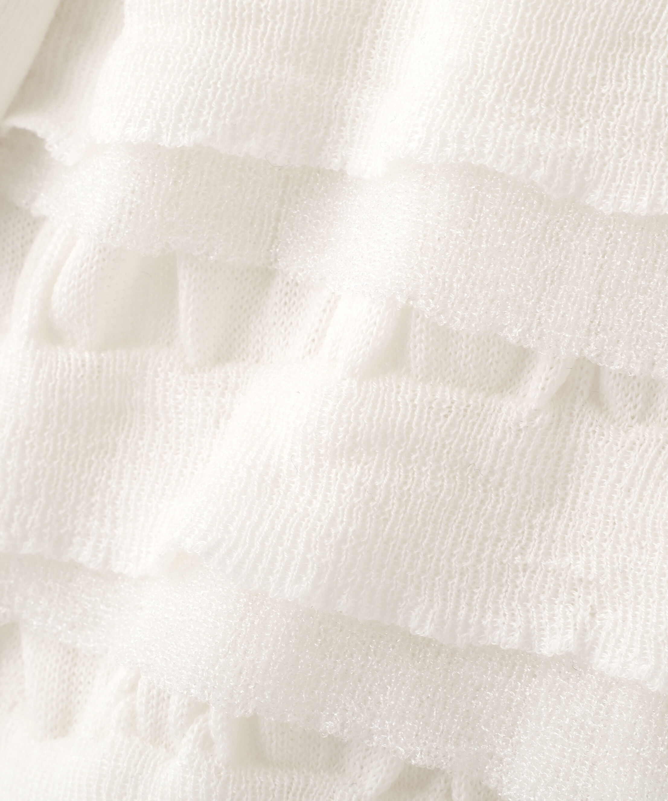  「ティアードスリーブスクエアネックニットプルオーバー」|ニット・セーター|