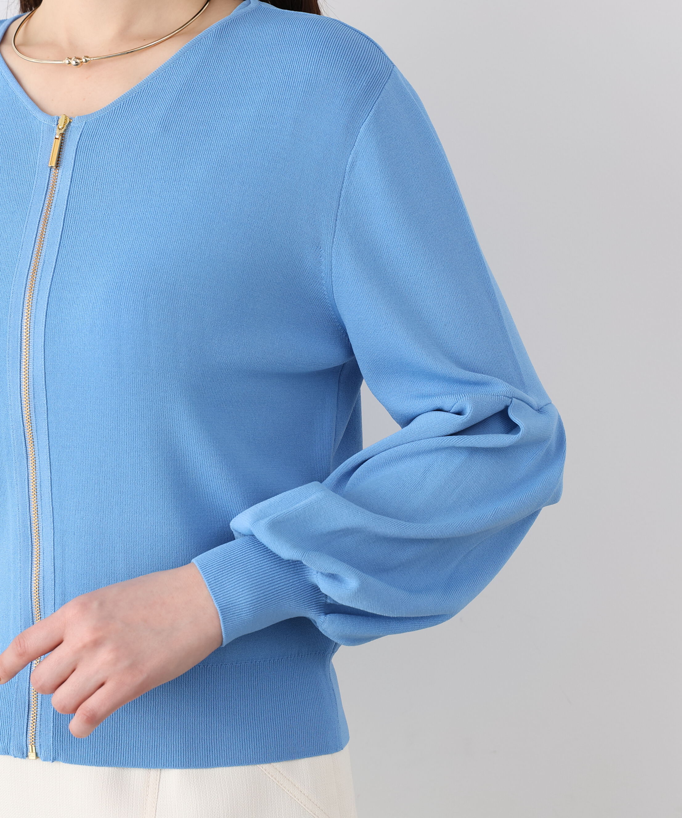  「ジップアップニットブルゾン」|その他|