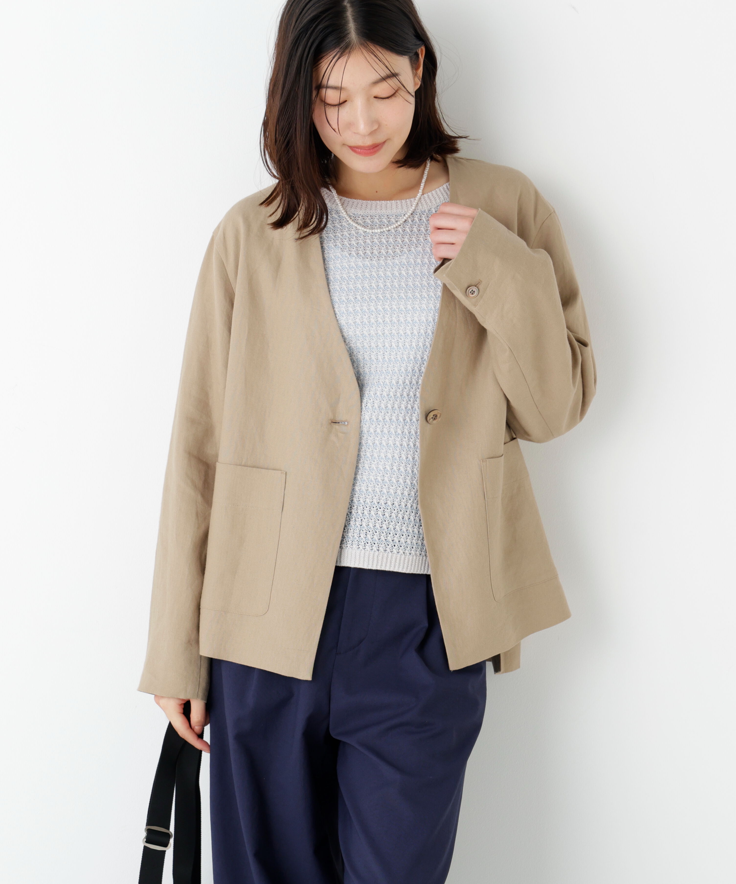  「◆ラミーキャンパスノーカラージャケット」|その他|