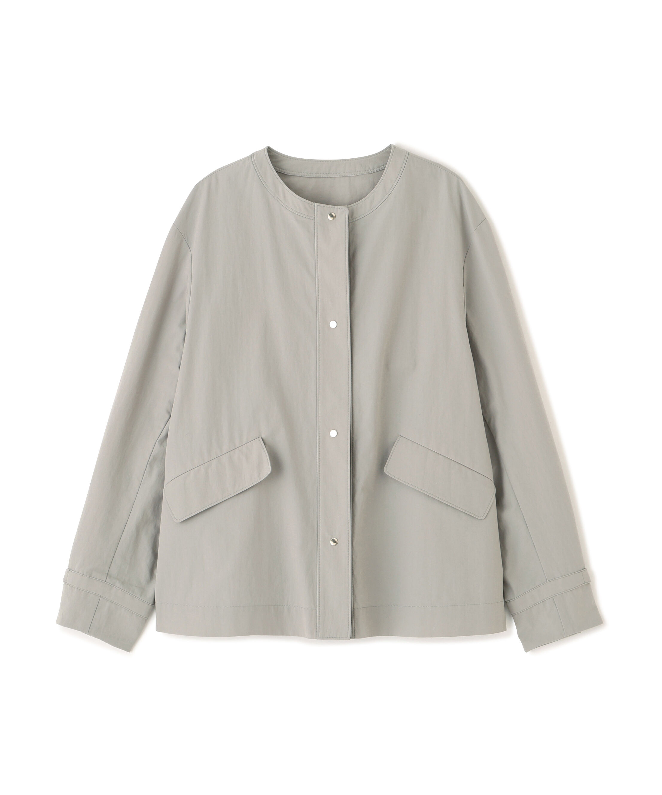  「◆綿ナイロンダンプノーカラージャケット」|ブルゾン・スタジャン|