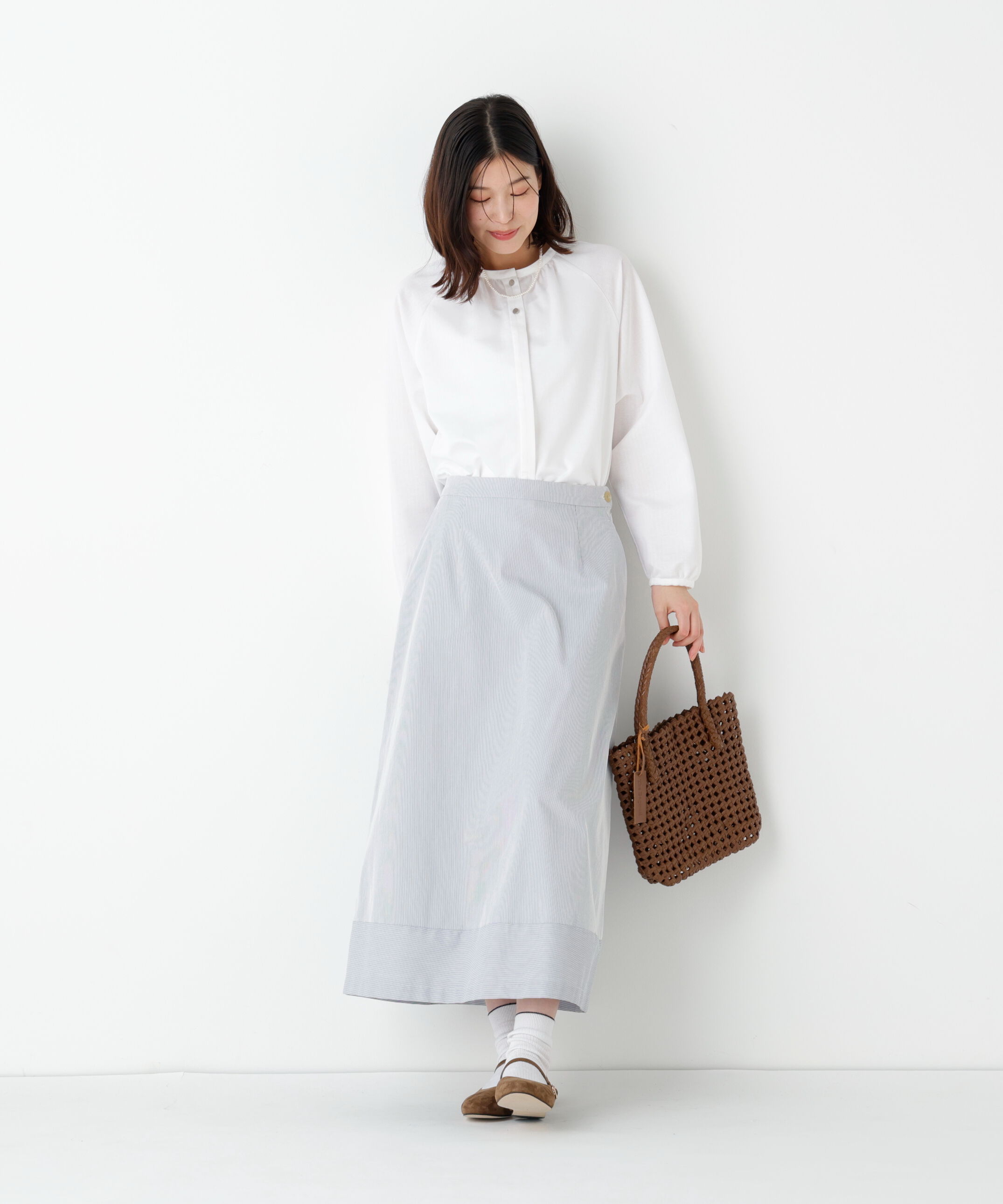  「◆バランサーカットソーギャザーブラウス」|Tシャツ・カットソー|