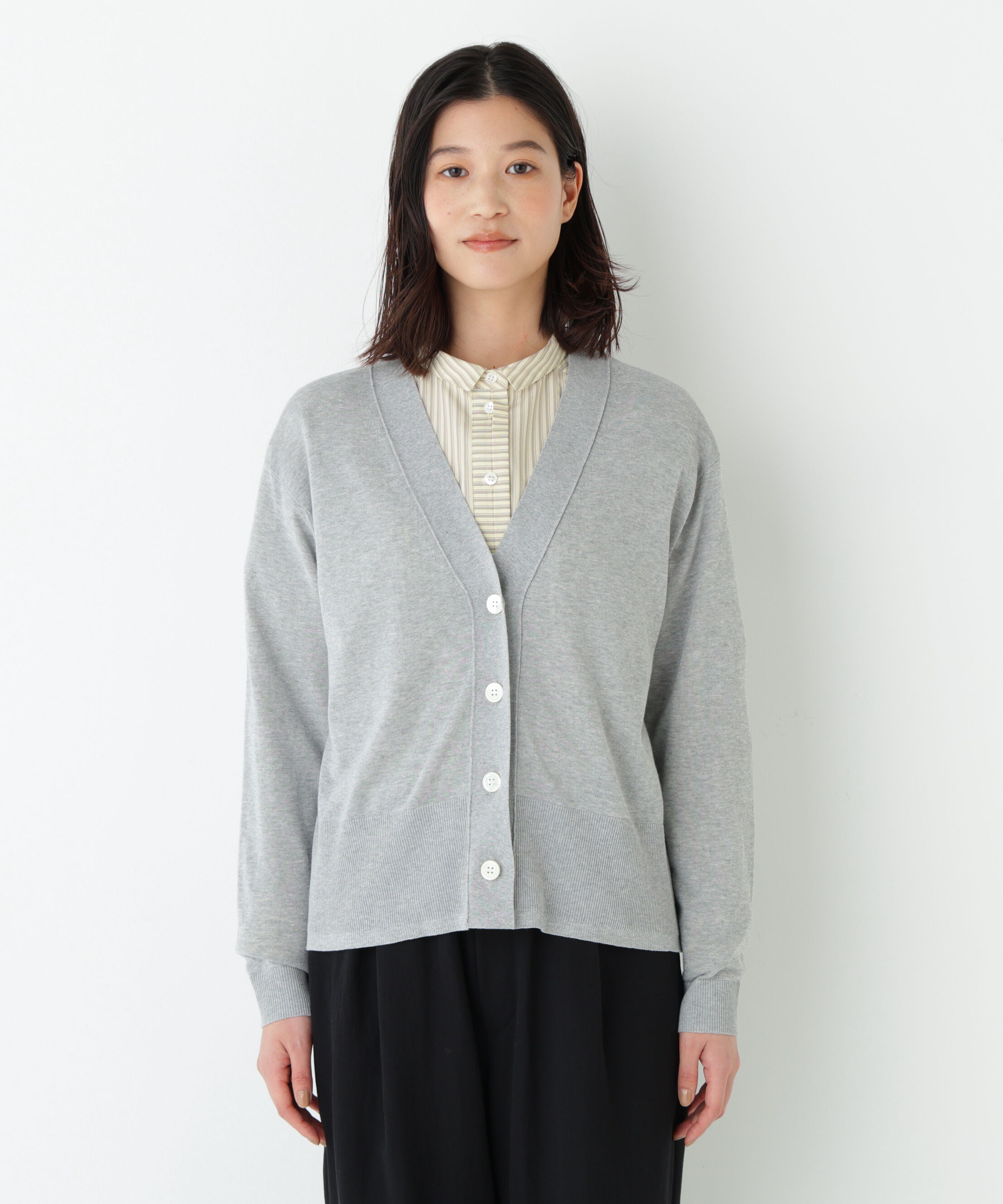  「◆アイレットＶネックカーディガン」|ニット・セーター|