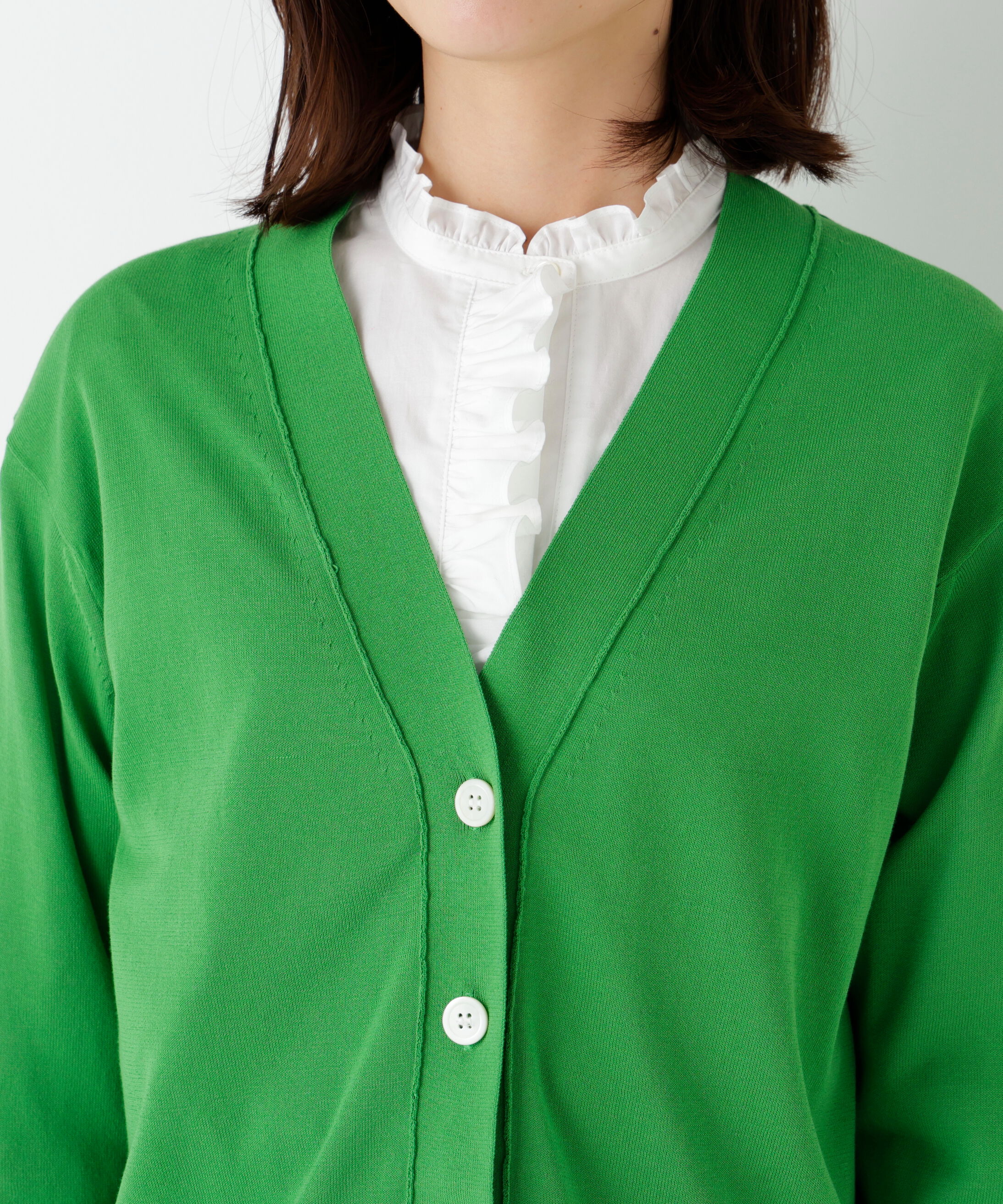  「◆アイレットＶネックカーディガン」|ニット・セーター|