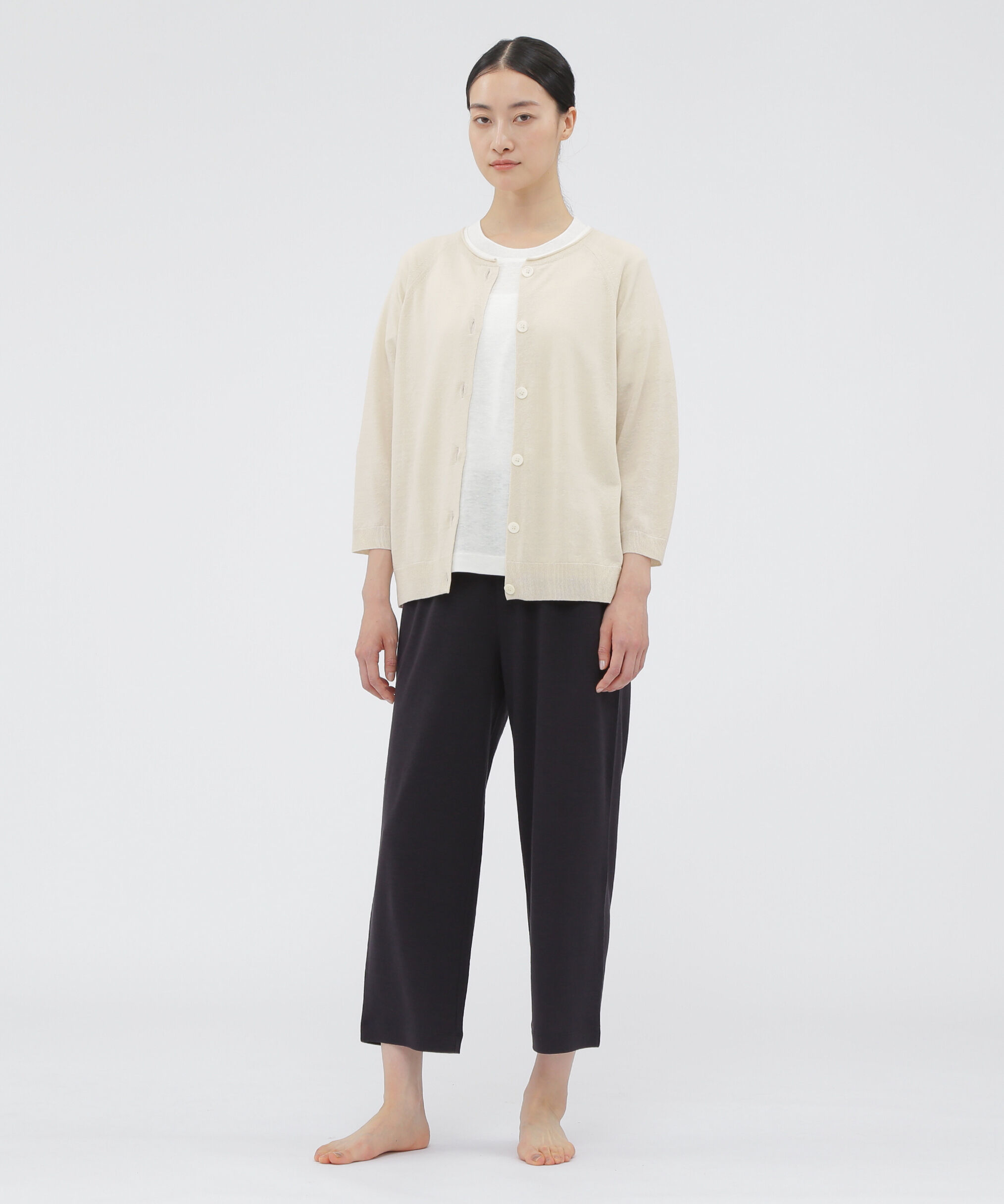 MARGARET HOWELL HOUSEHOLDGOODS「FINE LINEN COTTON KNITWEAR」|カーディガン|
