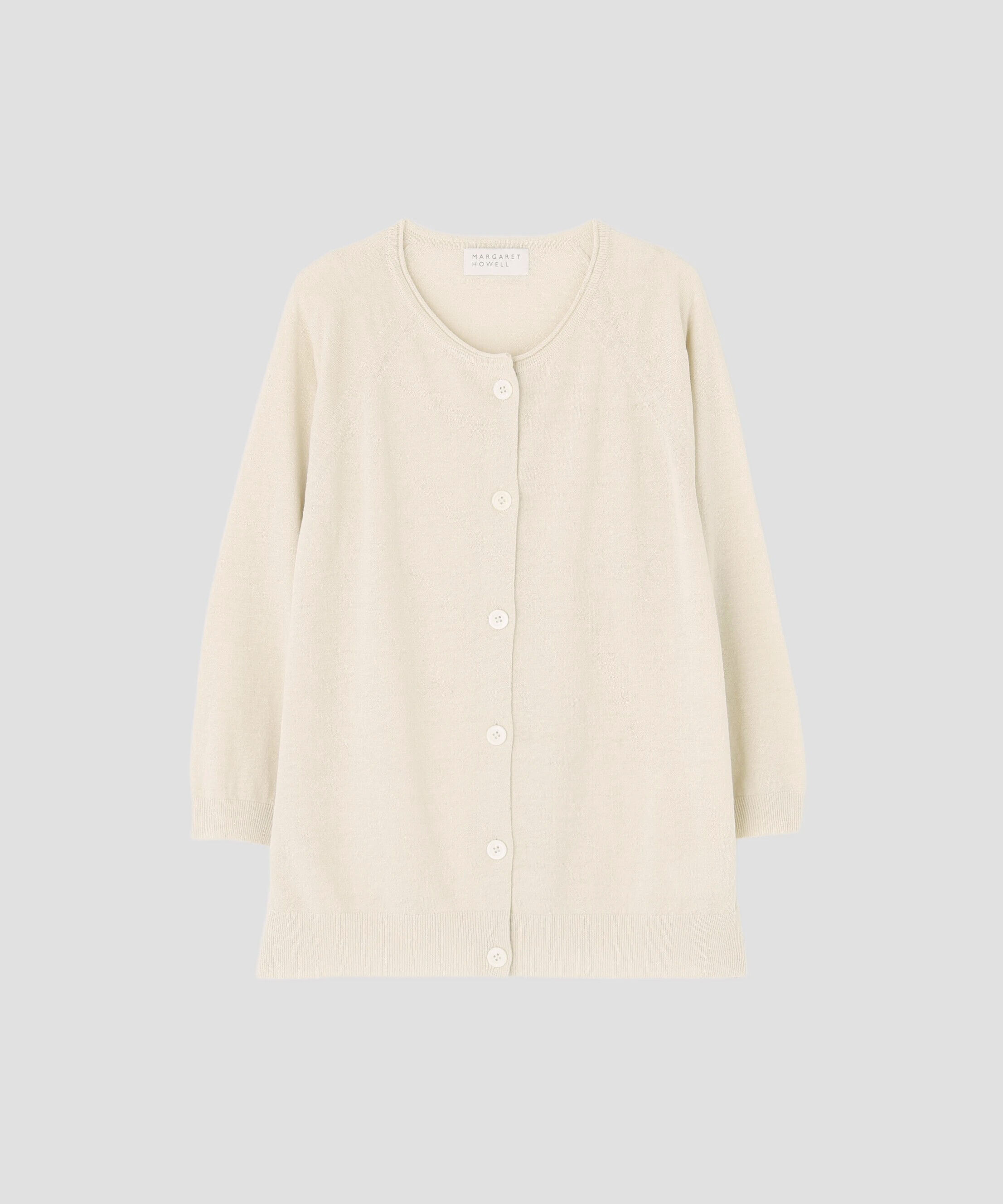 MARGARET HOWELL HOUSEHOLDGOODS「FINE LINEN COTTON KNITWEAR」|カーディガン|