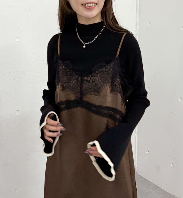 archives「フレアスリーブリブニットプルオーバー」|ニット・セーター|