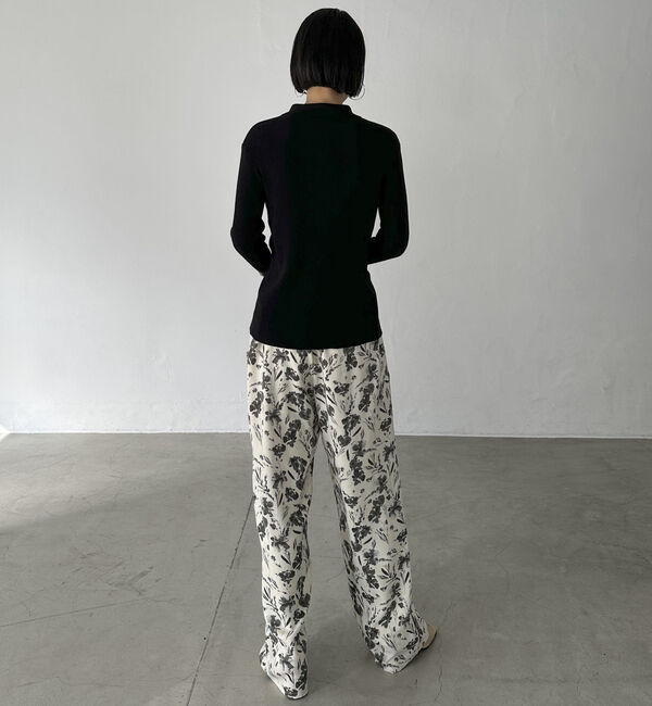 Doux archives「シルクミックス細見えリブニット」|カーディガン|