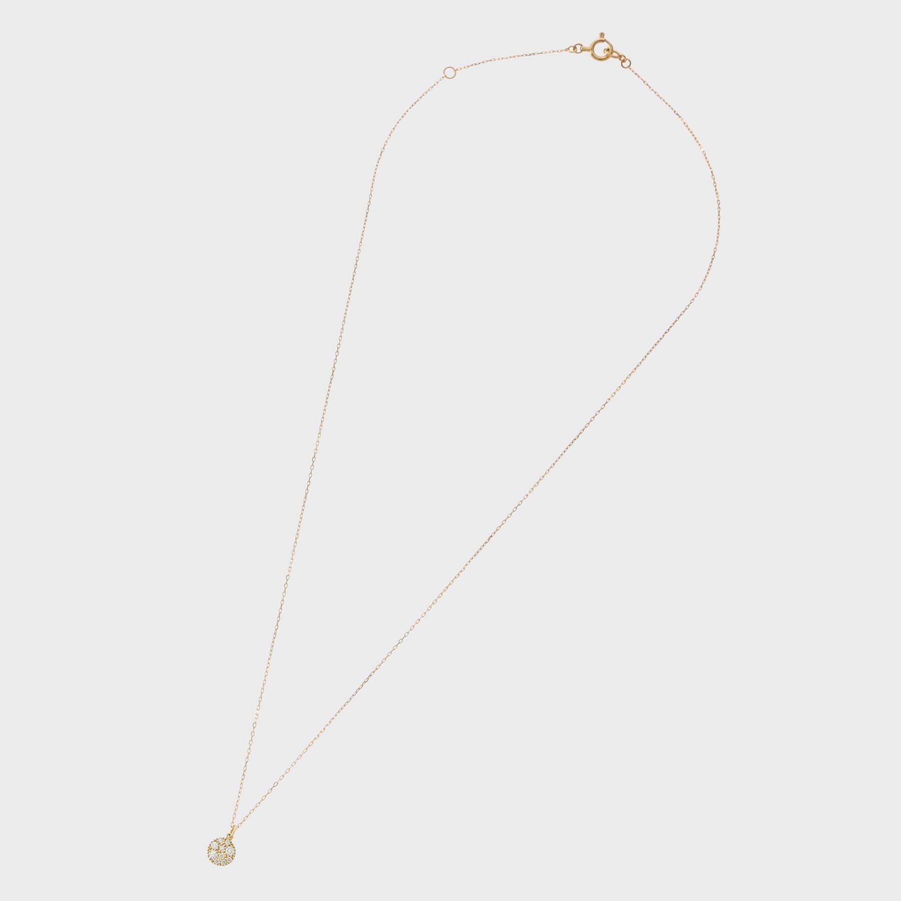 COCOSHNIK「K18ダイヤモンド ランダムパヴェ ラウンドネックレス」|ネックレス|