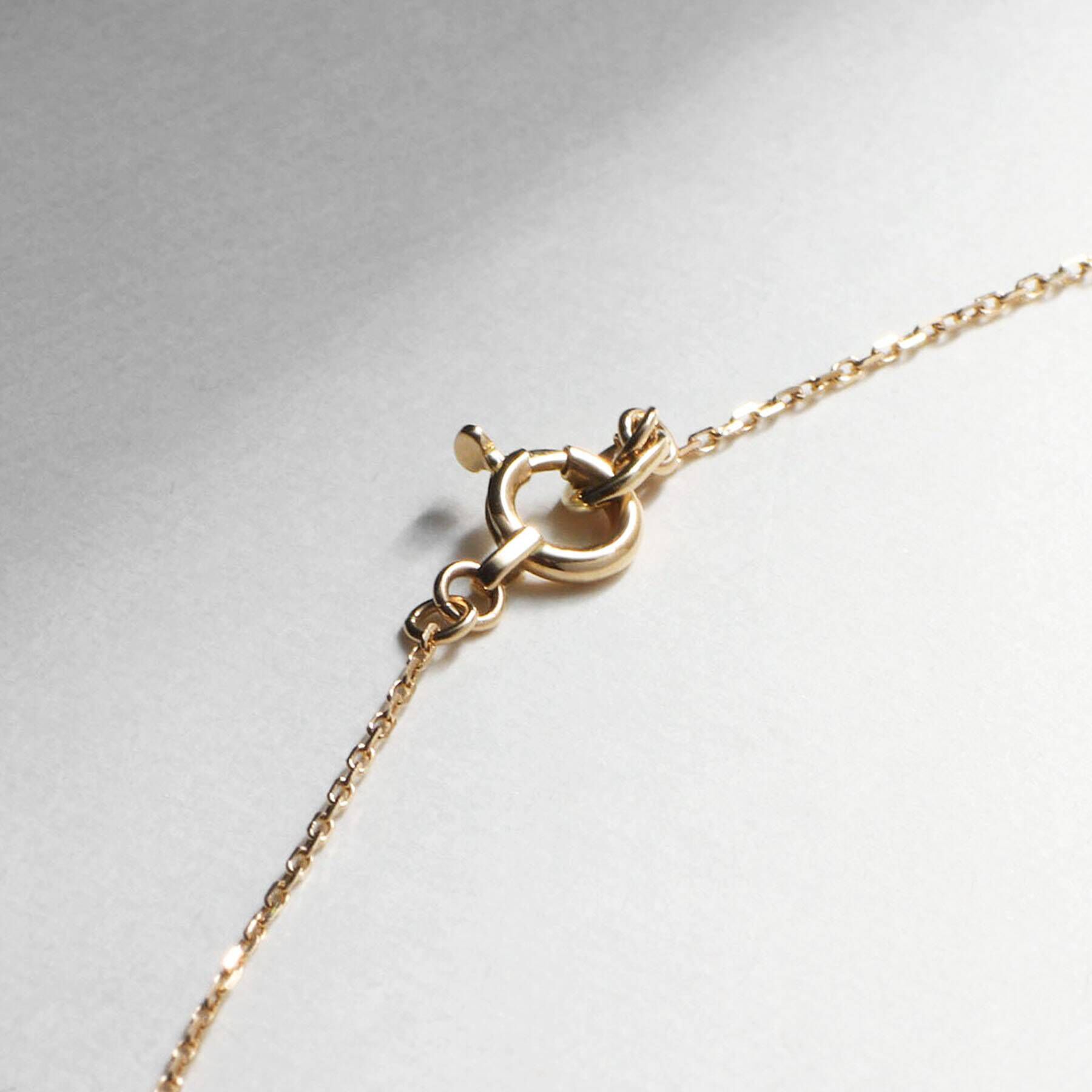 COCOSHNIK「K18ダイヤモンド ホリゾンタル タグネックレス」|ネックレス|