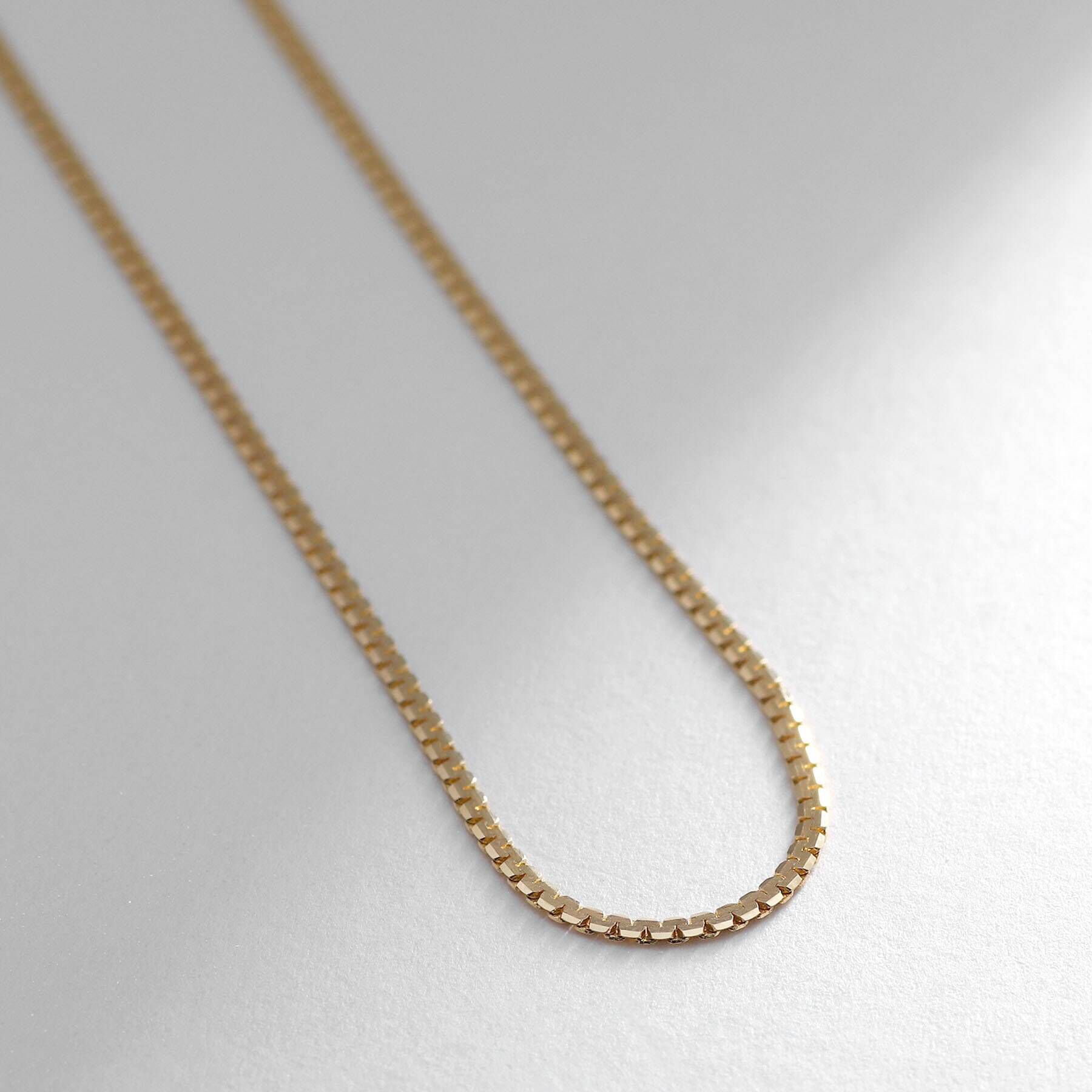 COCOSHNIK「K18ベネチアンフラット ネックレス」|ネックレス|