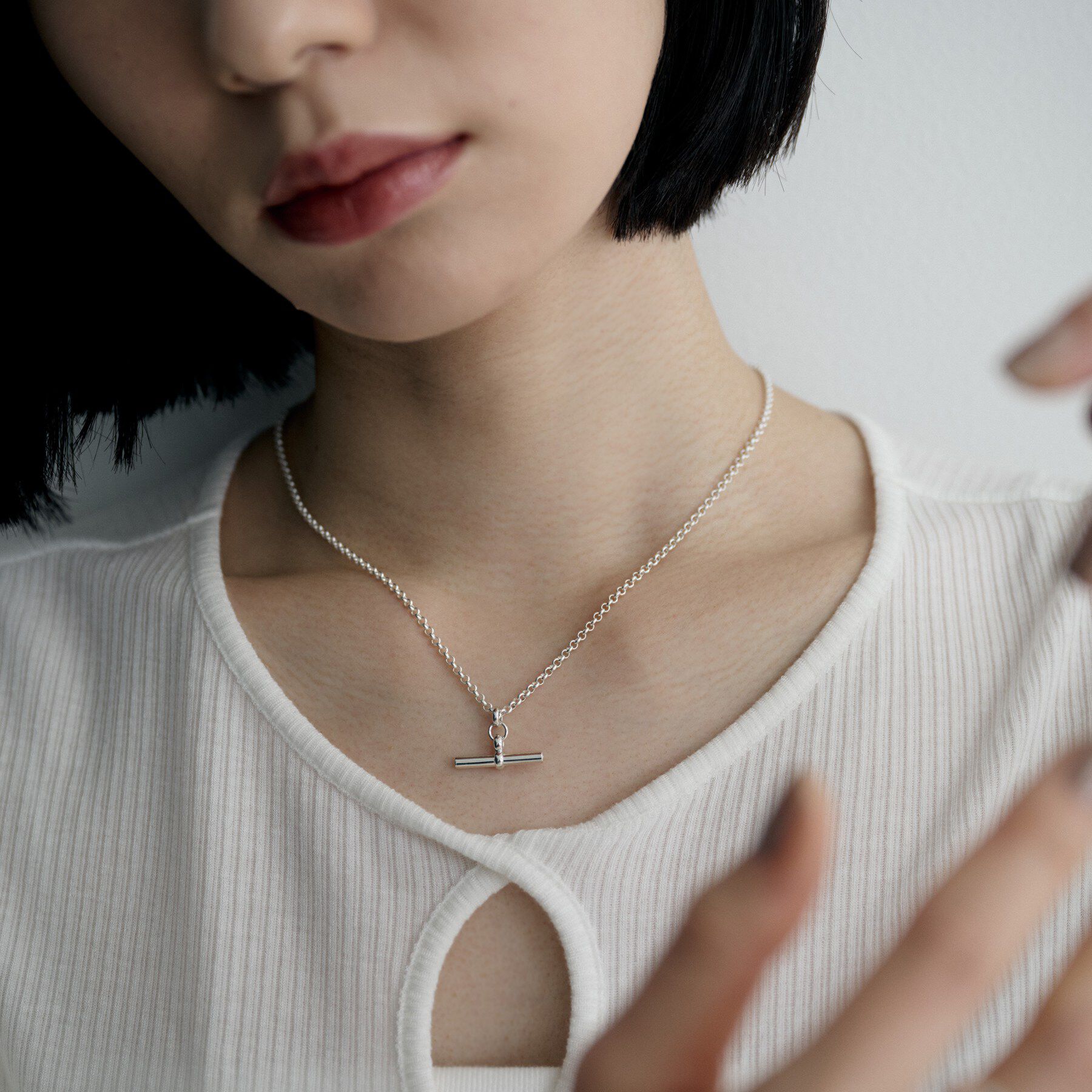 COCOSHNIK ONKITSCH「シルバー マンテルモチーフネックレス」|ネックレス|