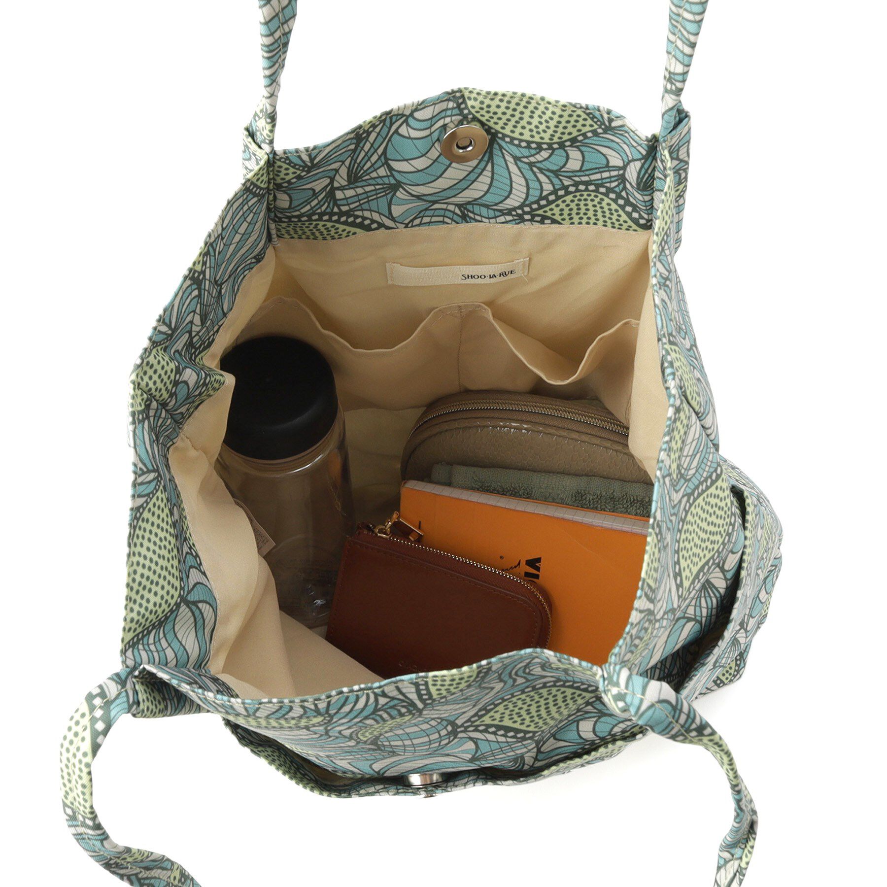 SHOO･LA･RUE「【A4サイズ】幸運を呼び寄せてくれそうな ラタプリント トートバッグ」|トートバッグ|