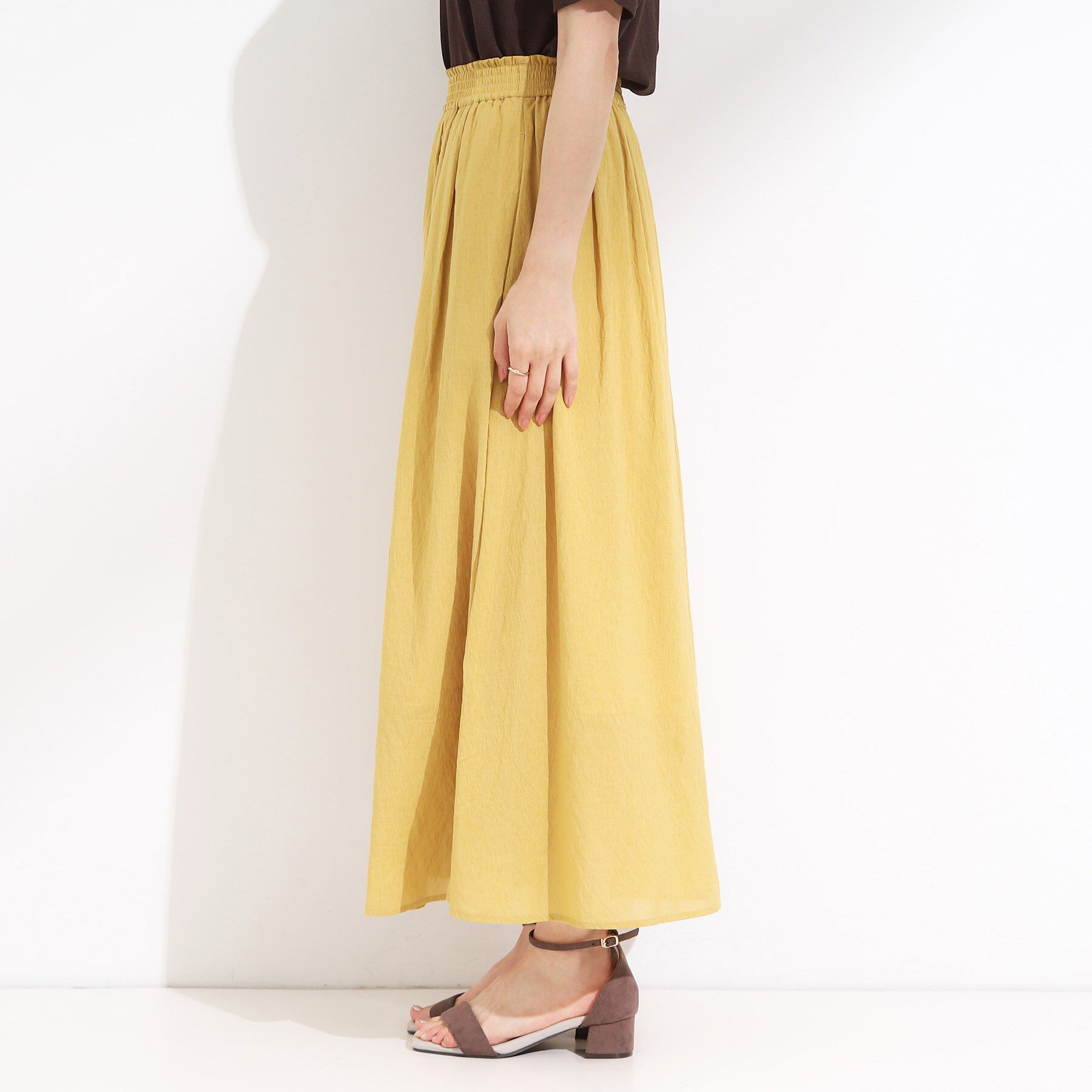 SHOO･LA･RUE「【S-LL/裏地ひんやり】エアリーで涼やか 大人のシアースカーチョ」|その他|