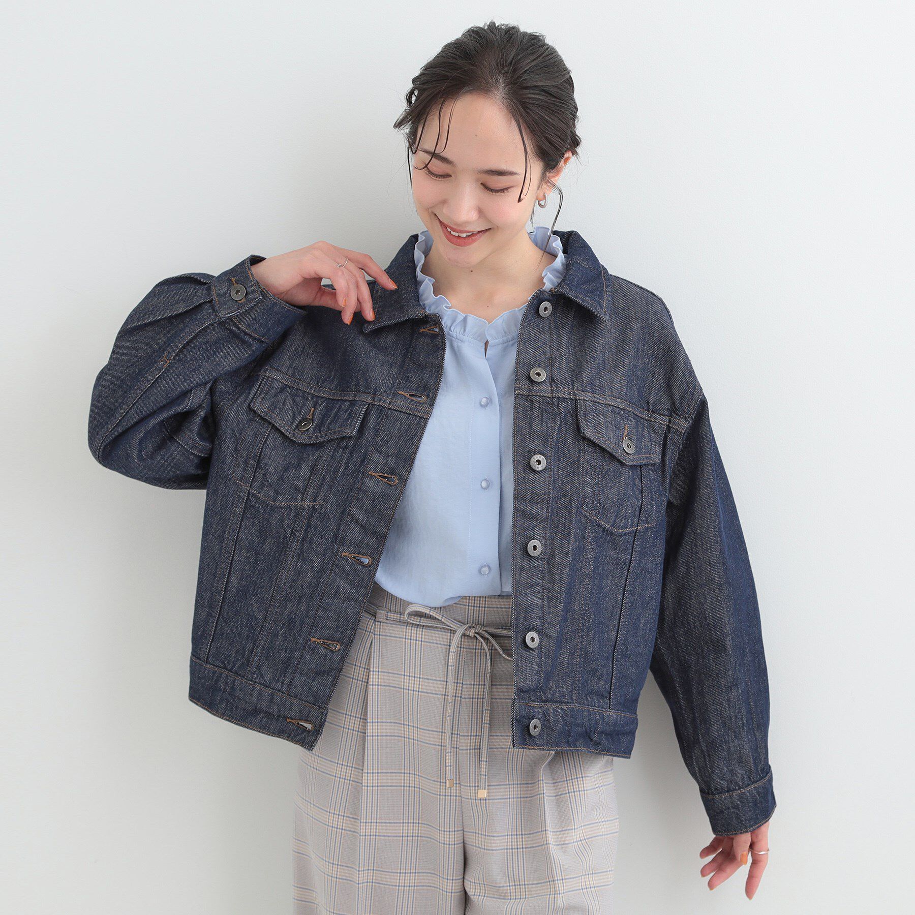 SHOO･LA･RUE「【SHOO・LA・RUE DENIM】大人の抜け感 ゆるGジャン」|デニムジャケット|