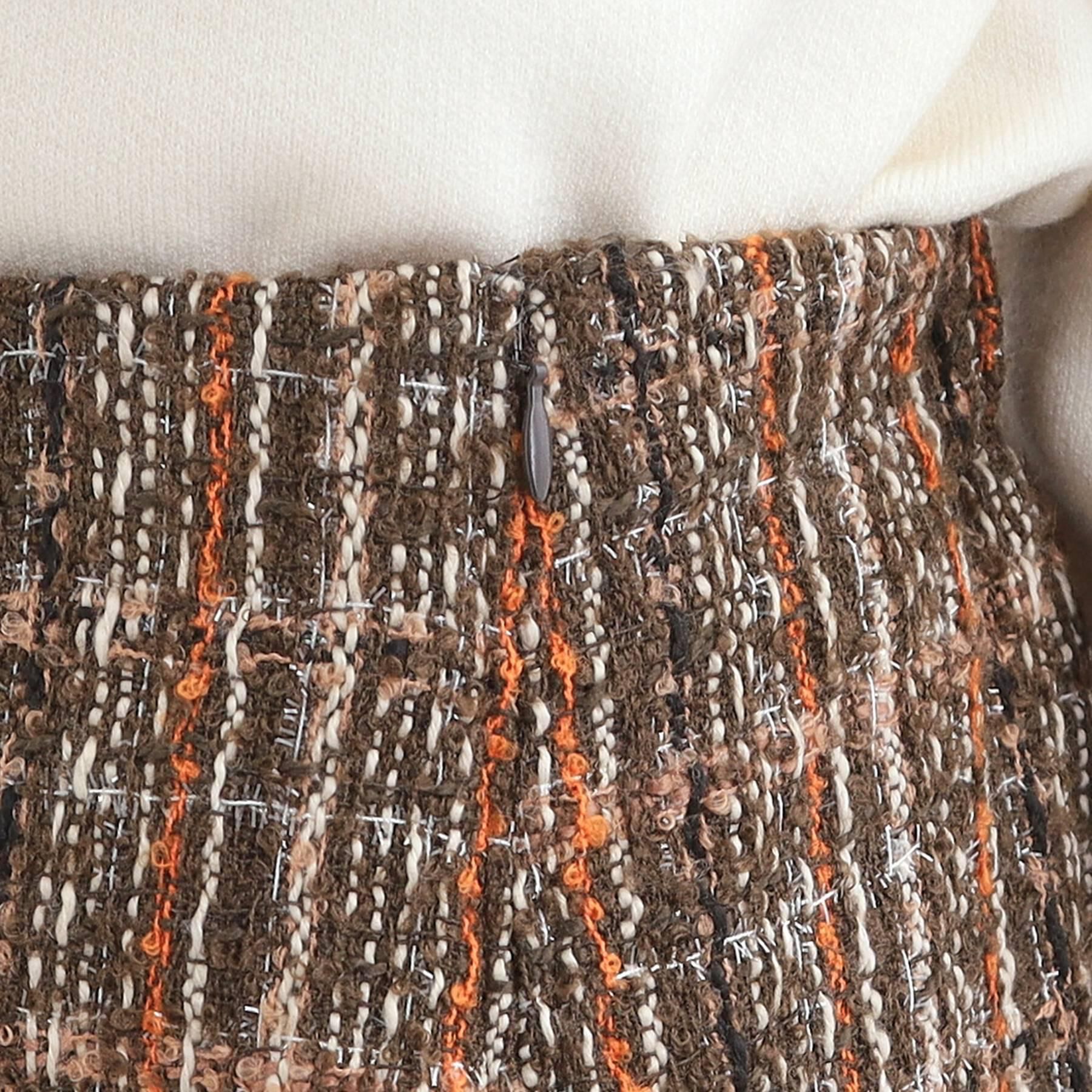 SHOO･LA･RUE「【S-LL】きれいめにもカジュアルにも ラメツイード ナロースカート」|スカート|