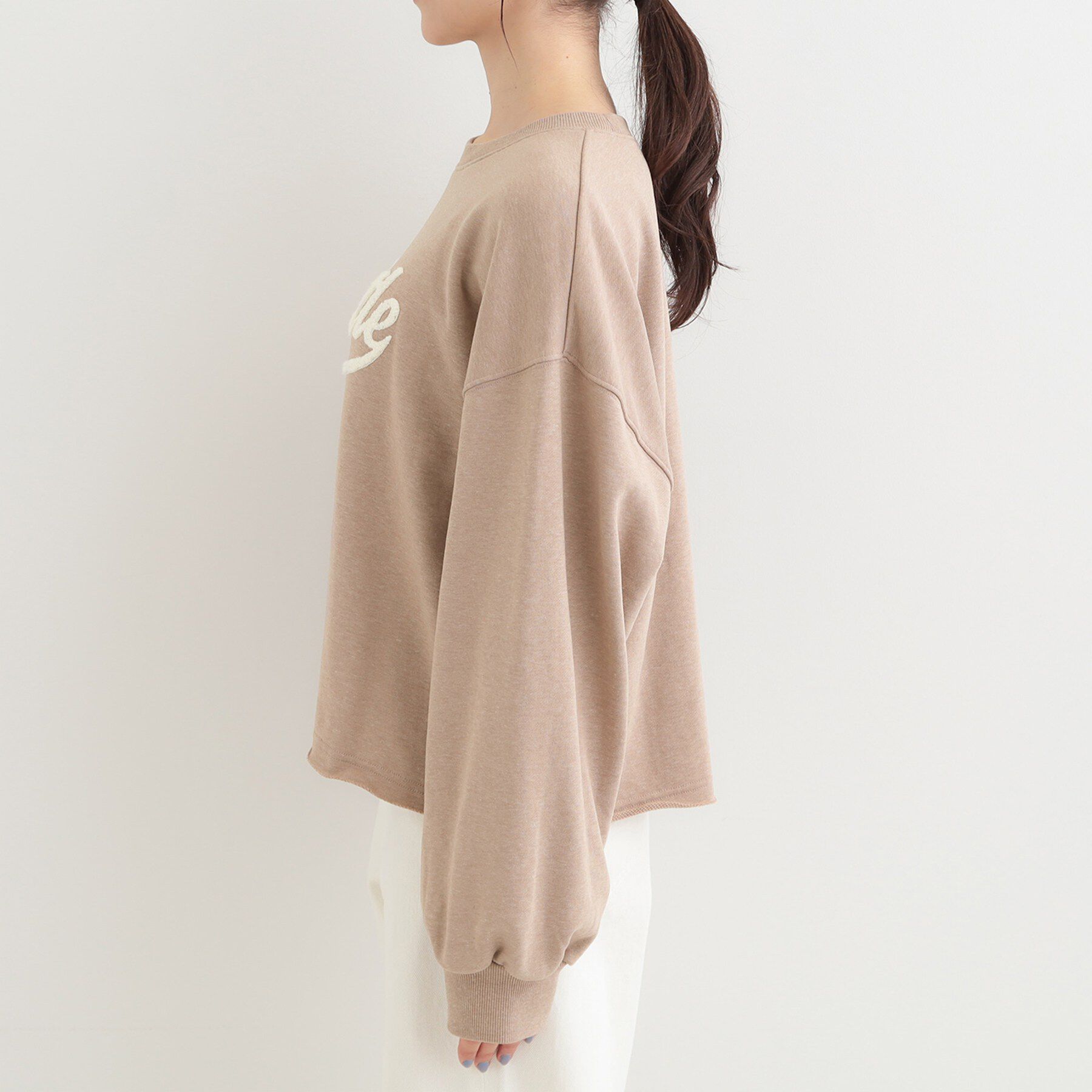 SHOO･LA･RUE「サガラ刺繍アソート裏毛スウェット」|パーカー|