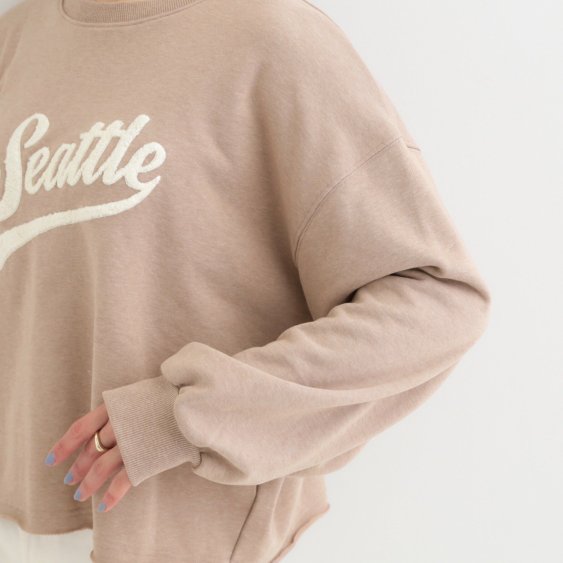 SHOO･LA･RUE「サガラ刺繍アソート裏毛スウェット」|パーカー|