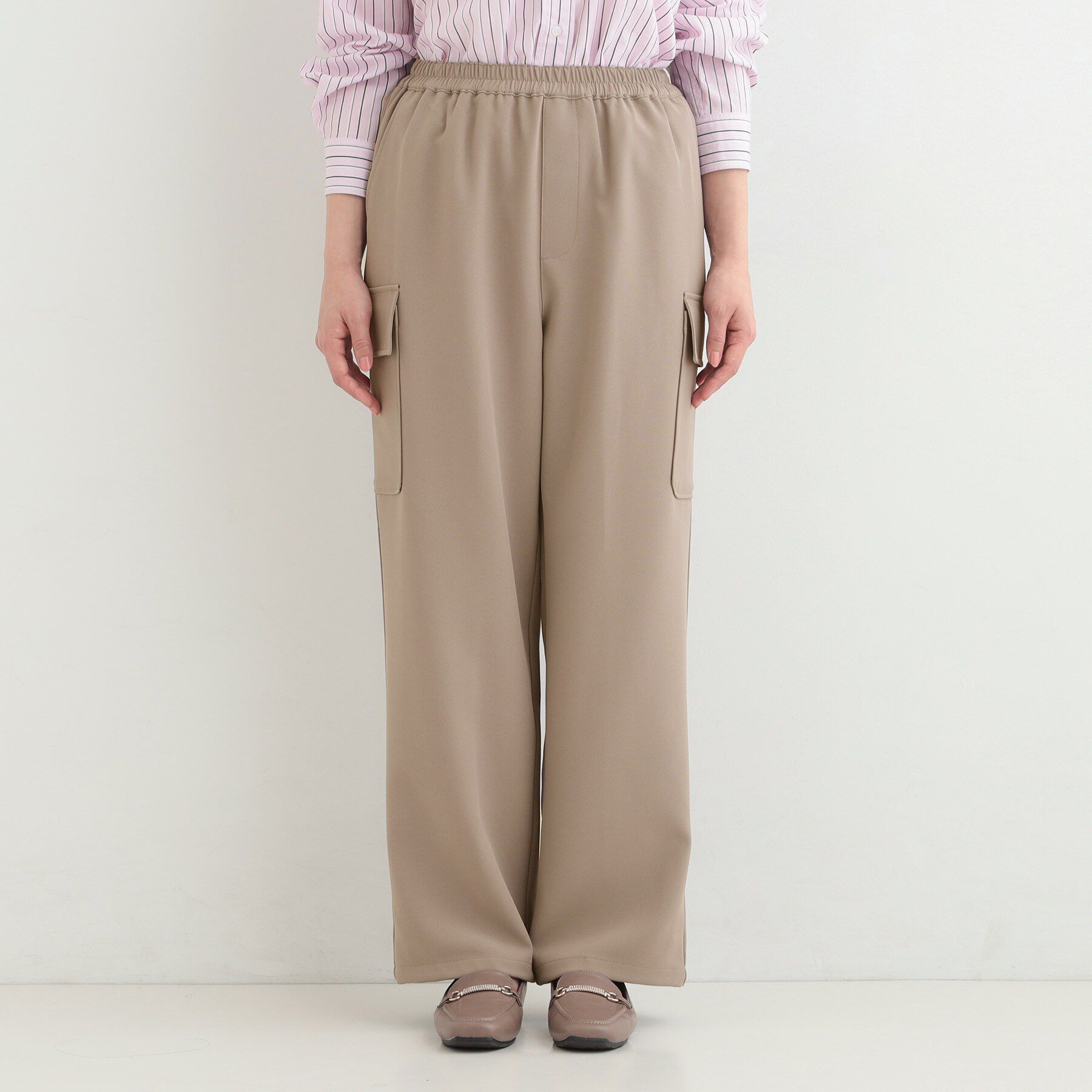 SHOO･LA･RUE「【洗濯機可/S-LL/2WAY】こなれたカジュアルスタイルに イージーカーゴパンツ」|その他|