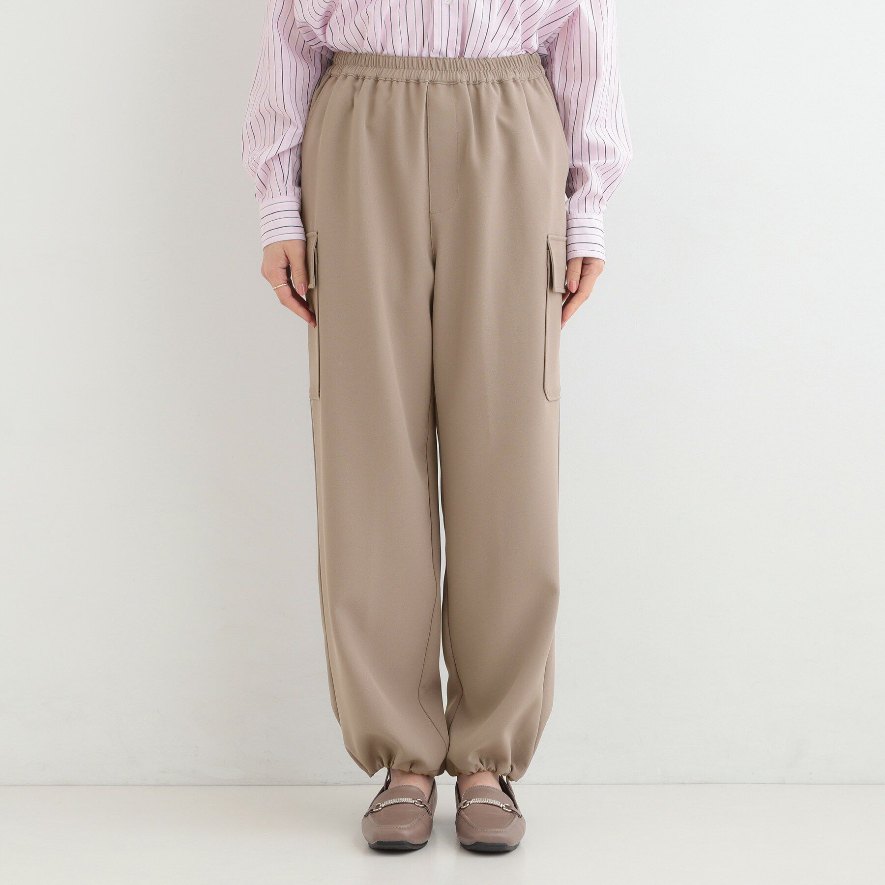 SHOO･LA･RUE「【洗濯機可/S-LL/2WAY】こなれたカジュアルスタイルに イージーカーゴパンツ」|その他|