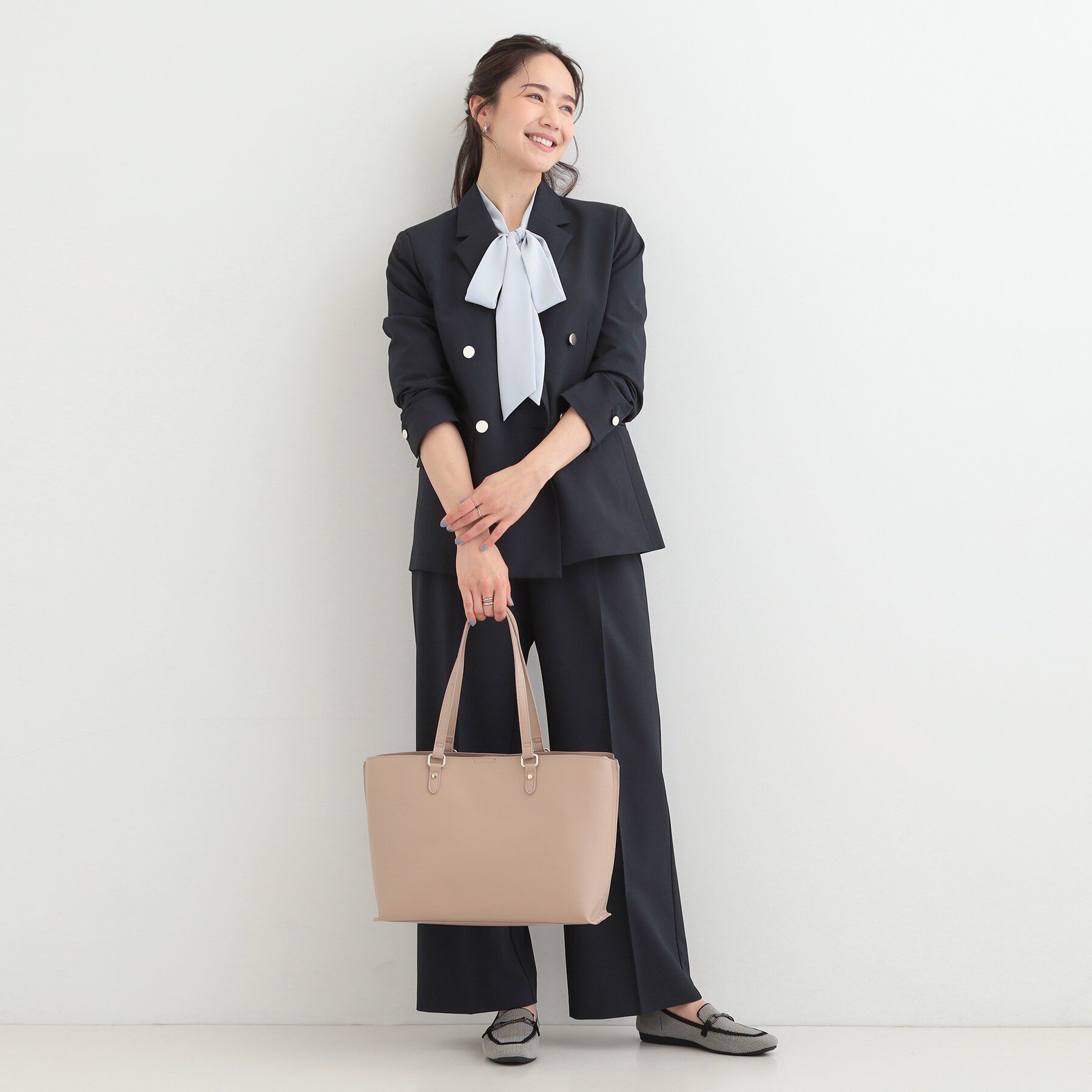 SHOO･LA･RUE「【A4】サイド配色トートバッグ」|トートバッグ|