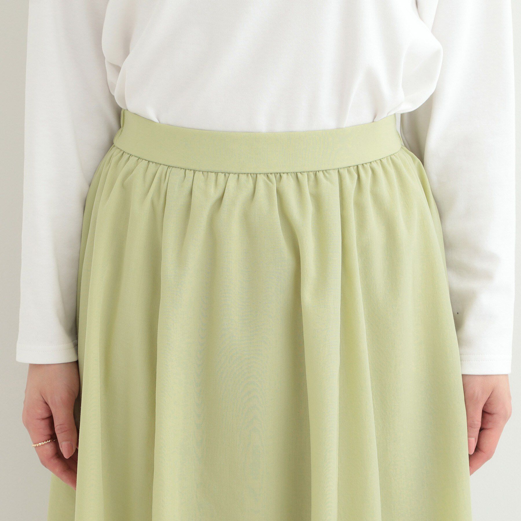 SHOO･LA･RUE「ギャザーフレアスカート」|スカート|