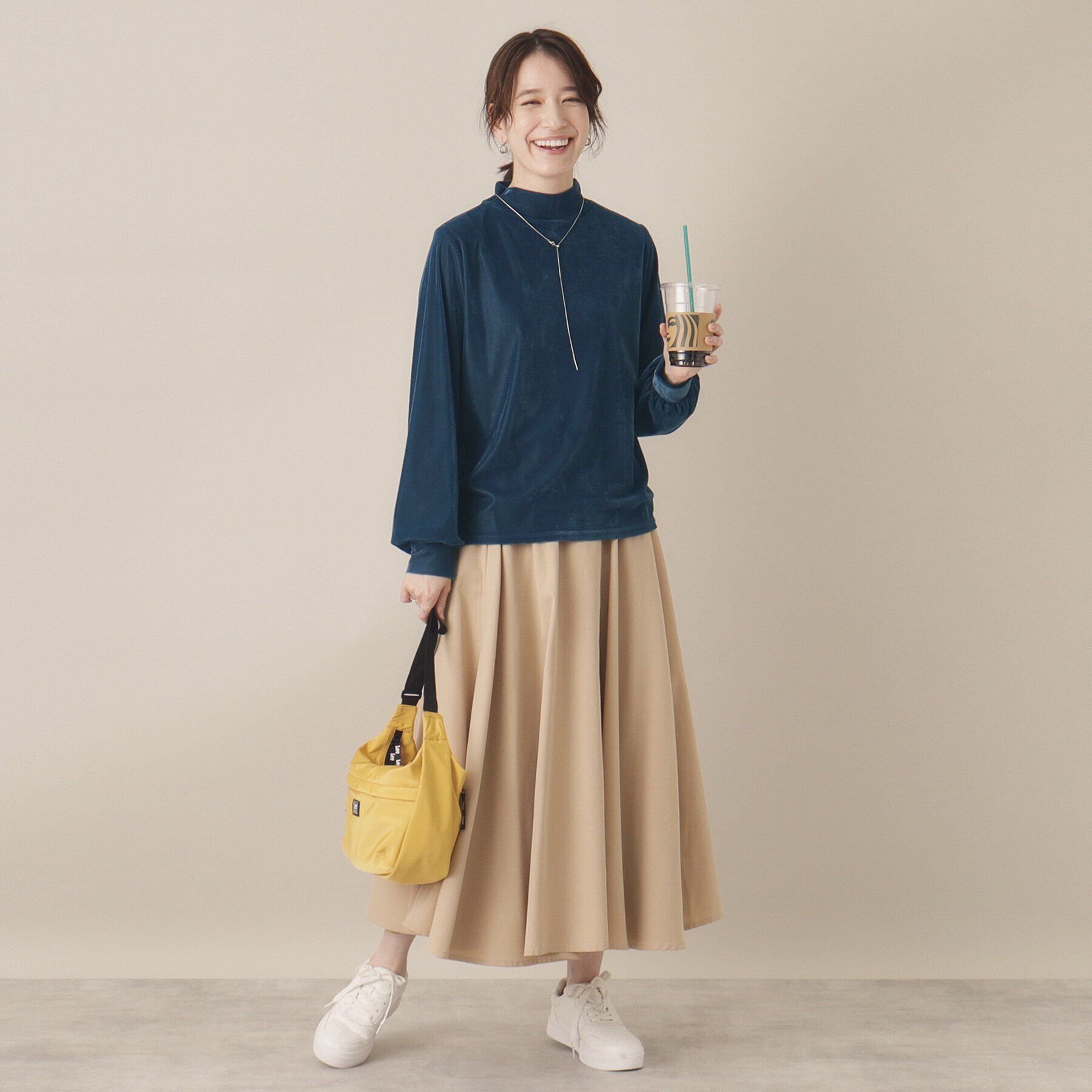 ITS&rsquo;DEMO「【洗濯機OK】ベロアプルオーバー」|Tシャツ・カットソー|