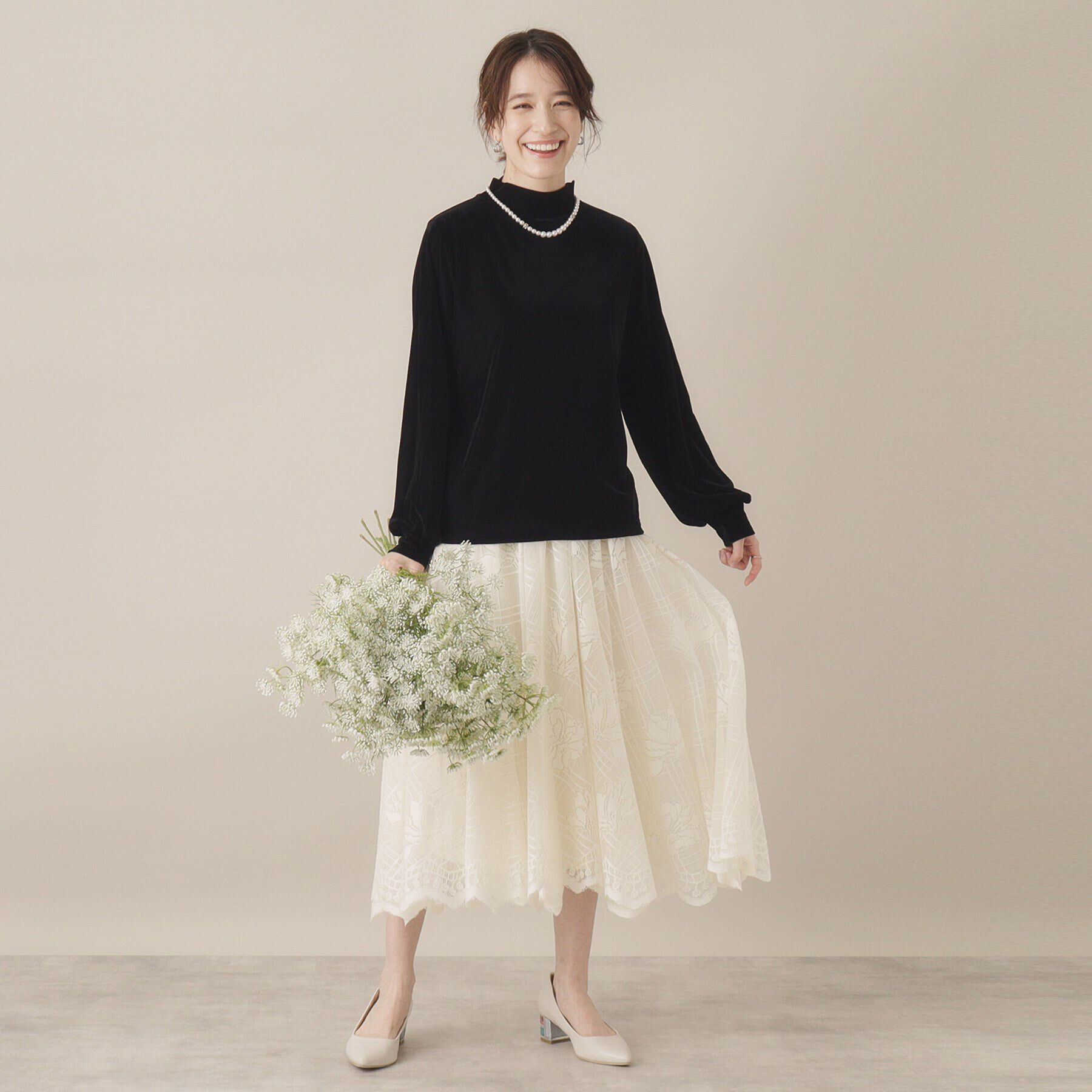 ITS&rsquo;DEMO「【洗濯機OK】ベロアプルオーバー」|Tシャツ・カットソー|