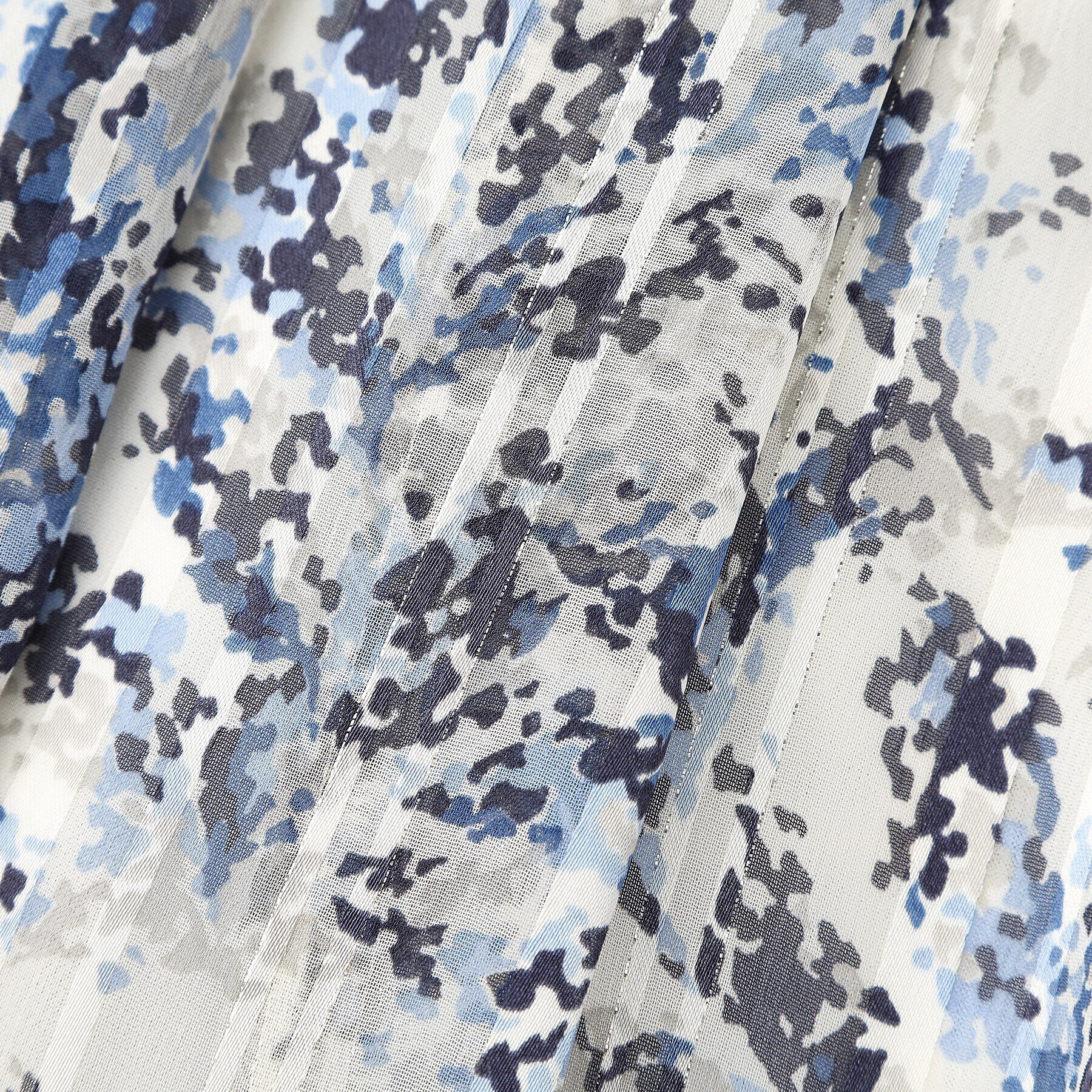 ITS&rsquo;DEMO「【ウエストゴム／手洗い可／セットアップ可】ラメストライプ花柄スカート」|スカート|