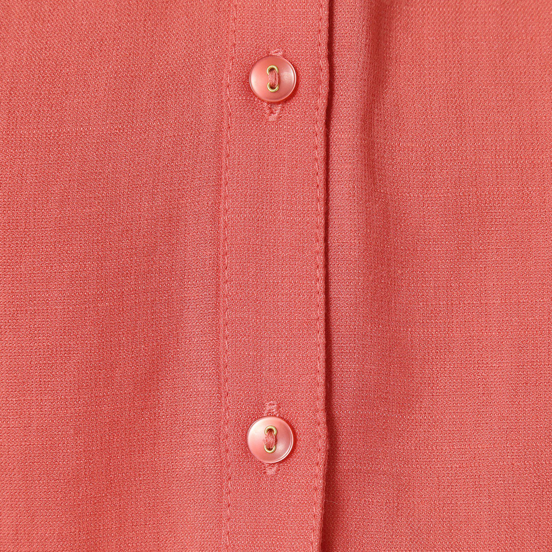 ITS&rsquo;DEMO「【接触冷感／羽織にも／手洗い可】強撚スラブフリル袖ブラウス」|シャツ・ブラウス|