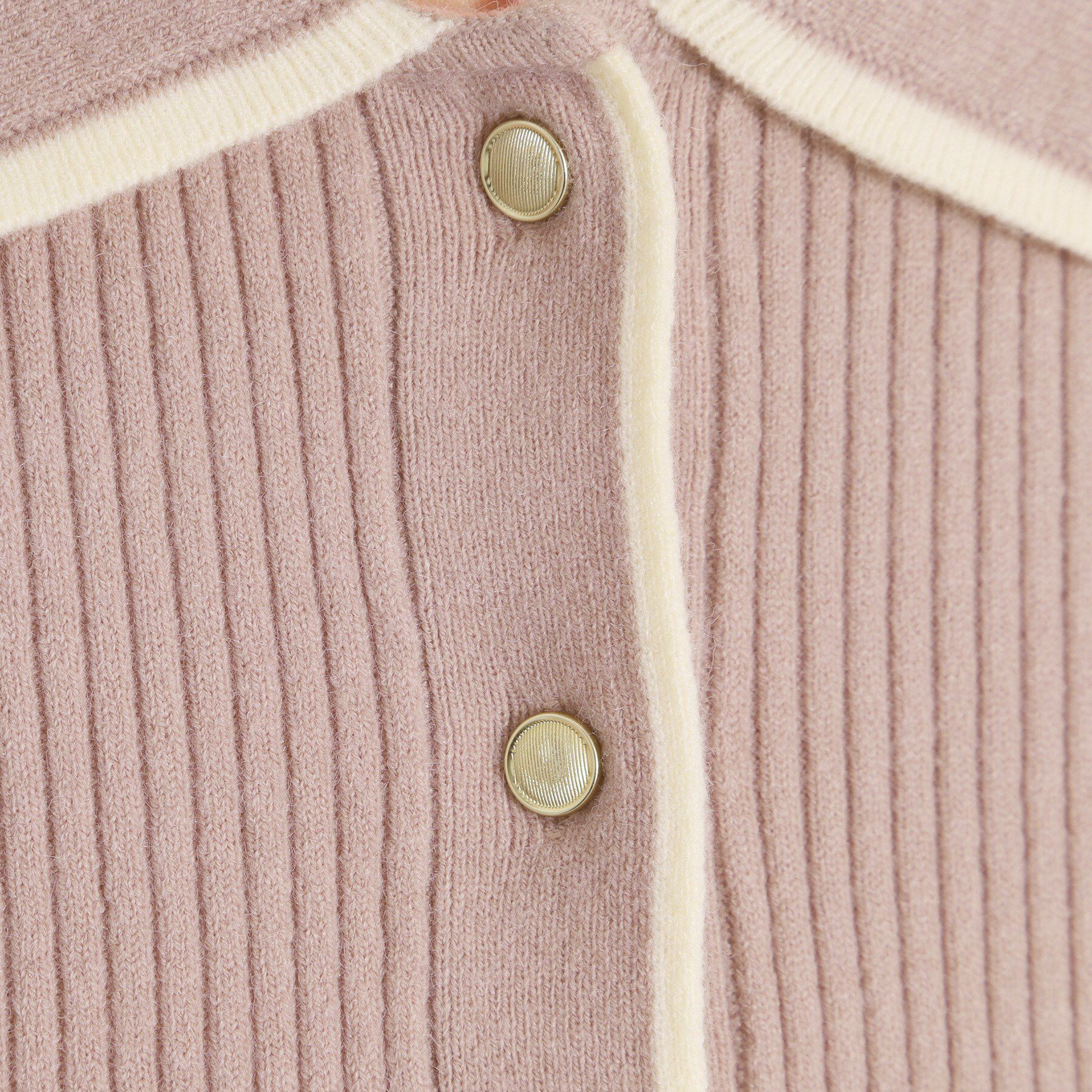 ITS&rsquo;DEMO「【手洗い可】配色襟リブニット」|ニット・セーター|