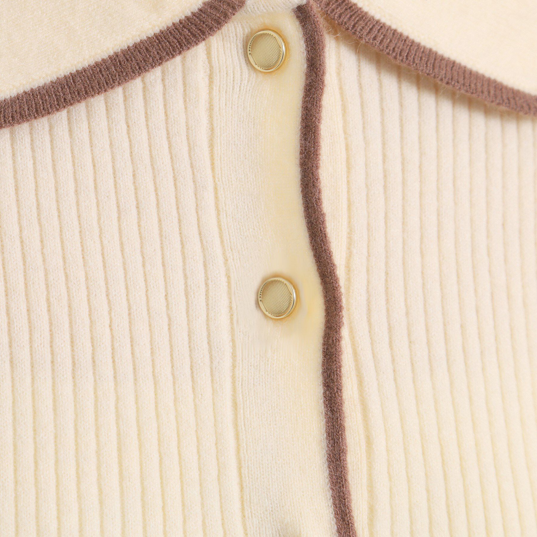 ITS&rsquo;DEMO「【手洗い可】配色襟リブニット」|ニット・セーター|