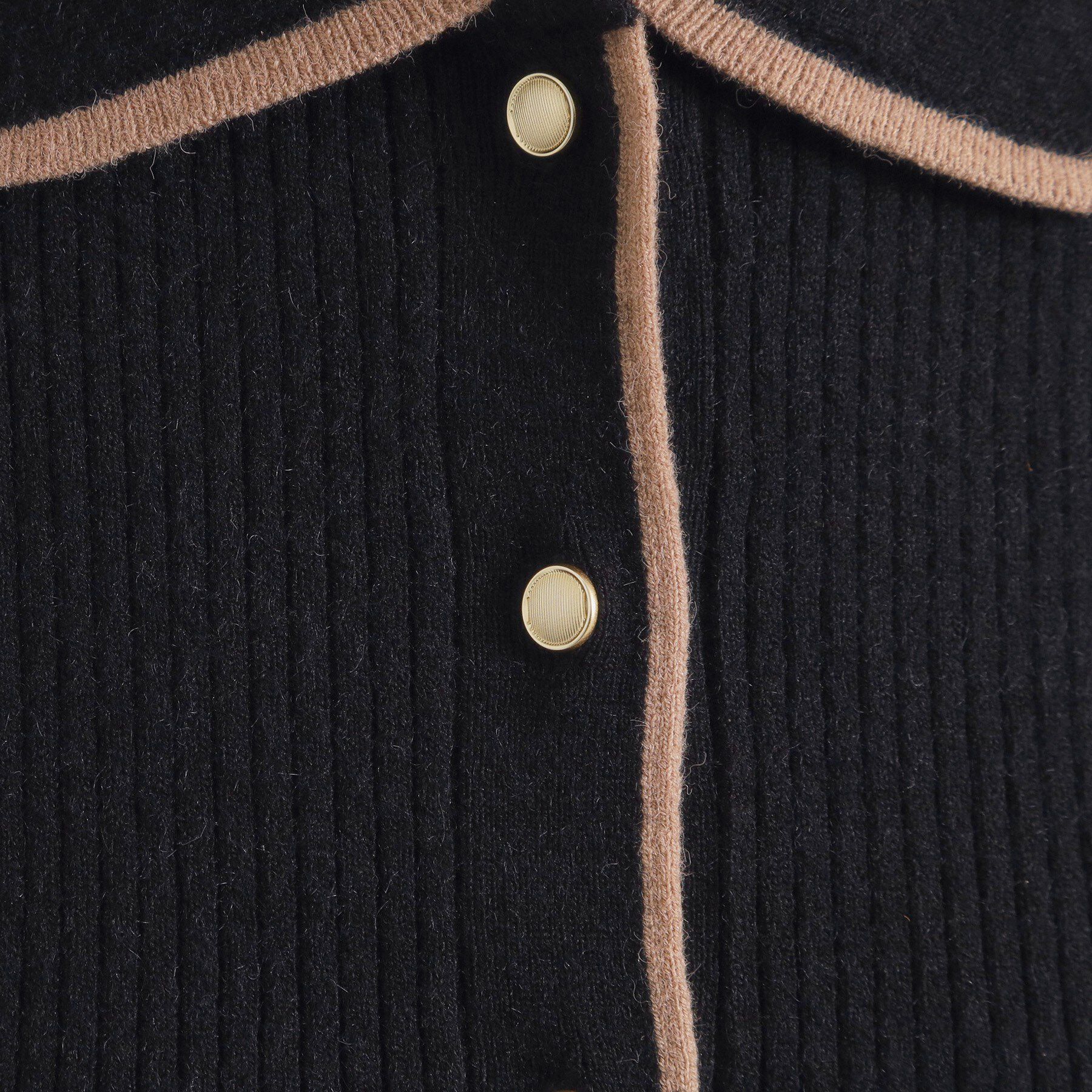 ITS&rsquo;DEMO「【手洗い可】配色襟リブニット」|ニット・セーター|