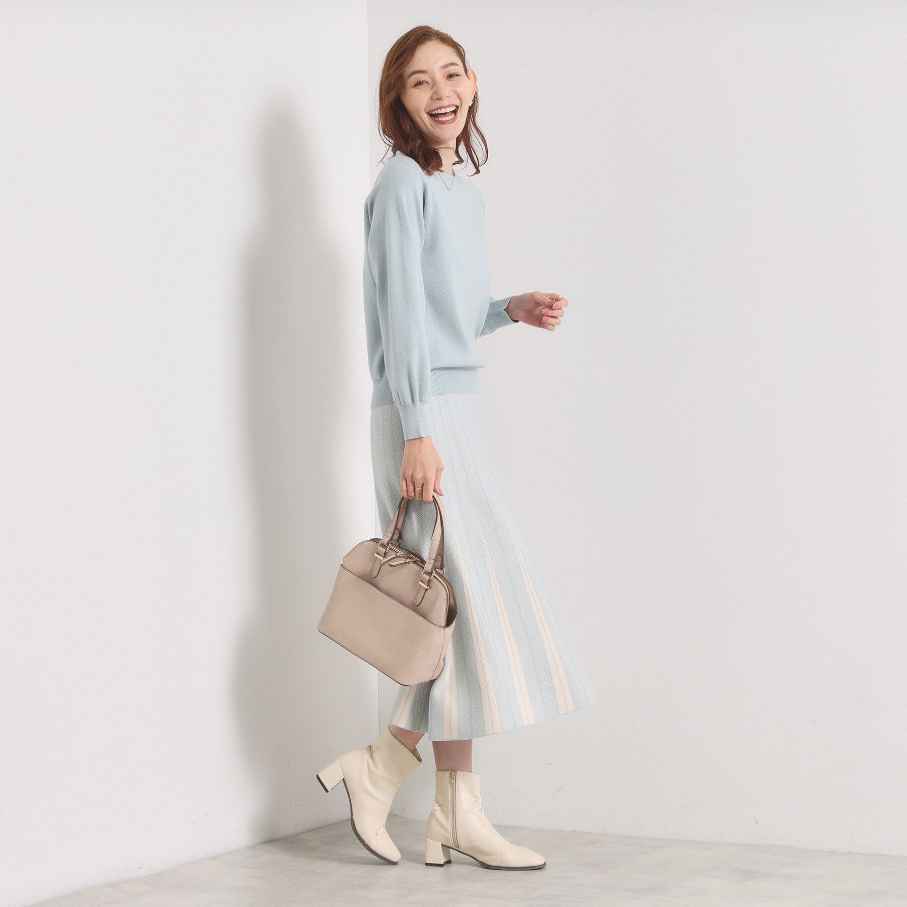 ITS&rsquo;DEMO「【手洗い可】フレアスカートニットセットアップ」|スーツ|